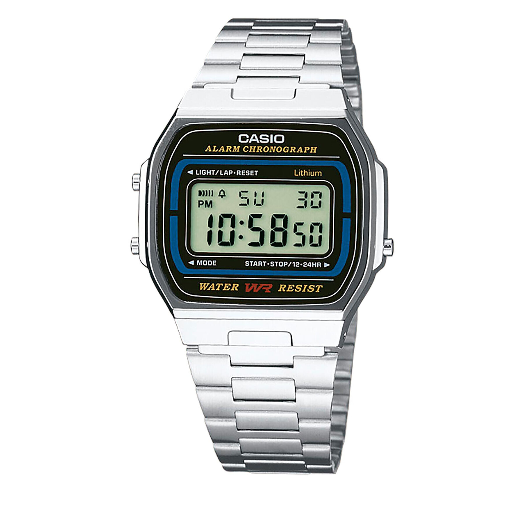 Casio Часовник Vintage A164WA-1VES Сребрист - Pepit.bg