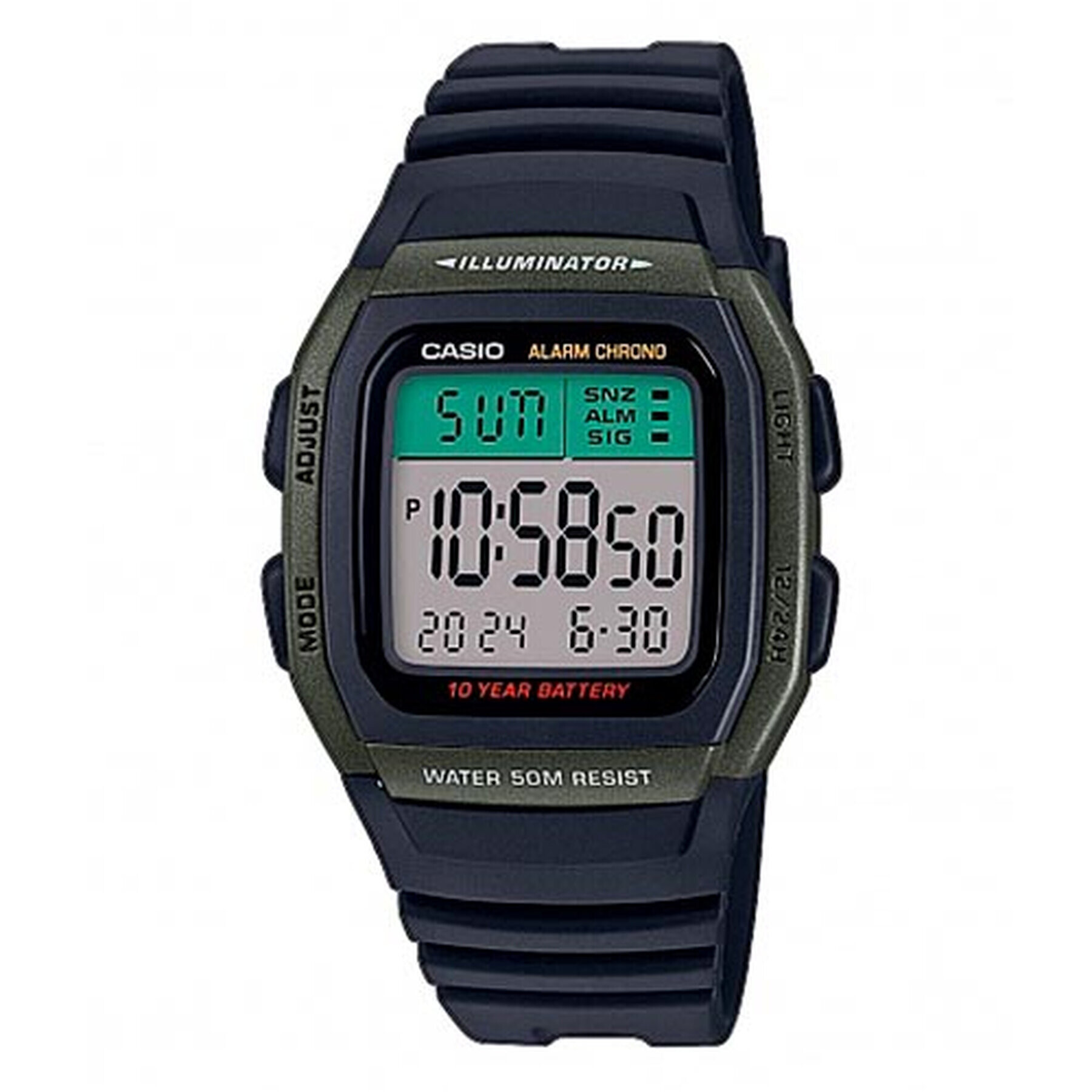 Casio Часовник W-96H-3AVEF Черен - Pepit.bg