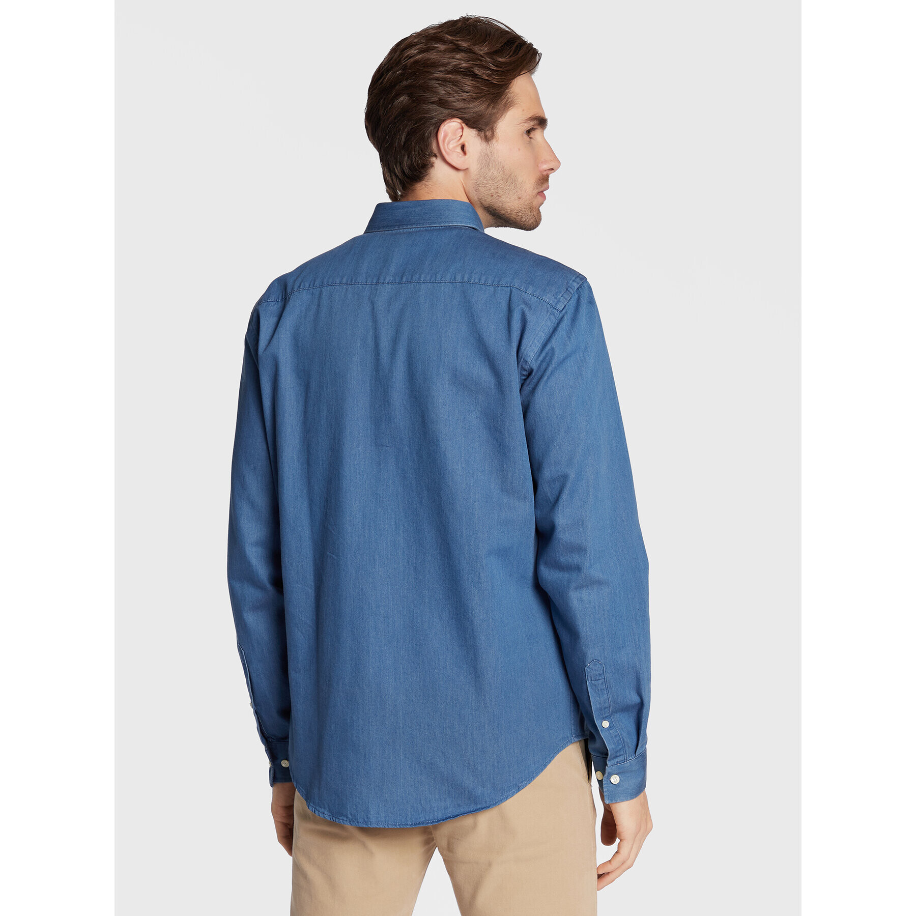 Casual Friday дънкова риза Anton 20504136 Син Regular Fit - Pepit.bg