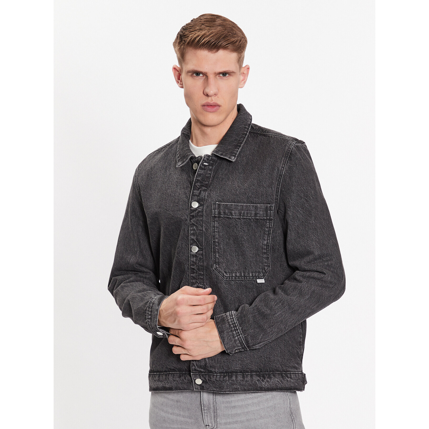 Casual Friday Дънково яке 20504562 Сив Regular Fit - Pepit.bg