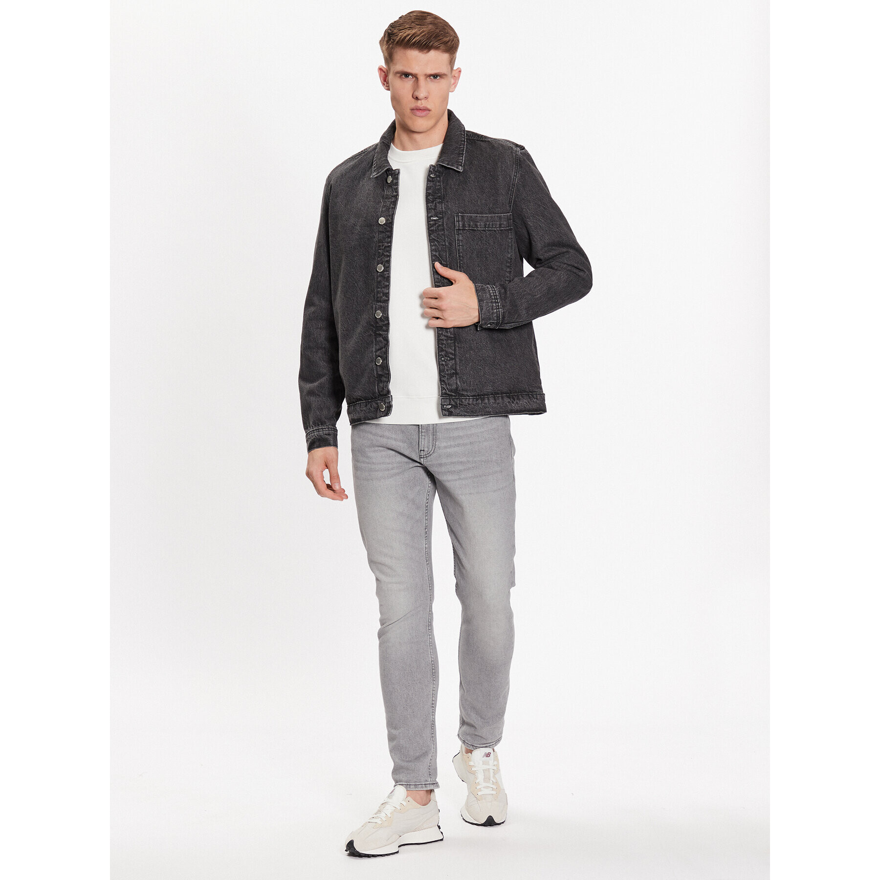 Casual Friday Дънково яке 20504562 Сив Regular Fit - Pepit.bg