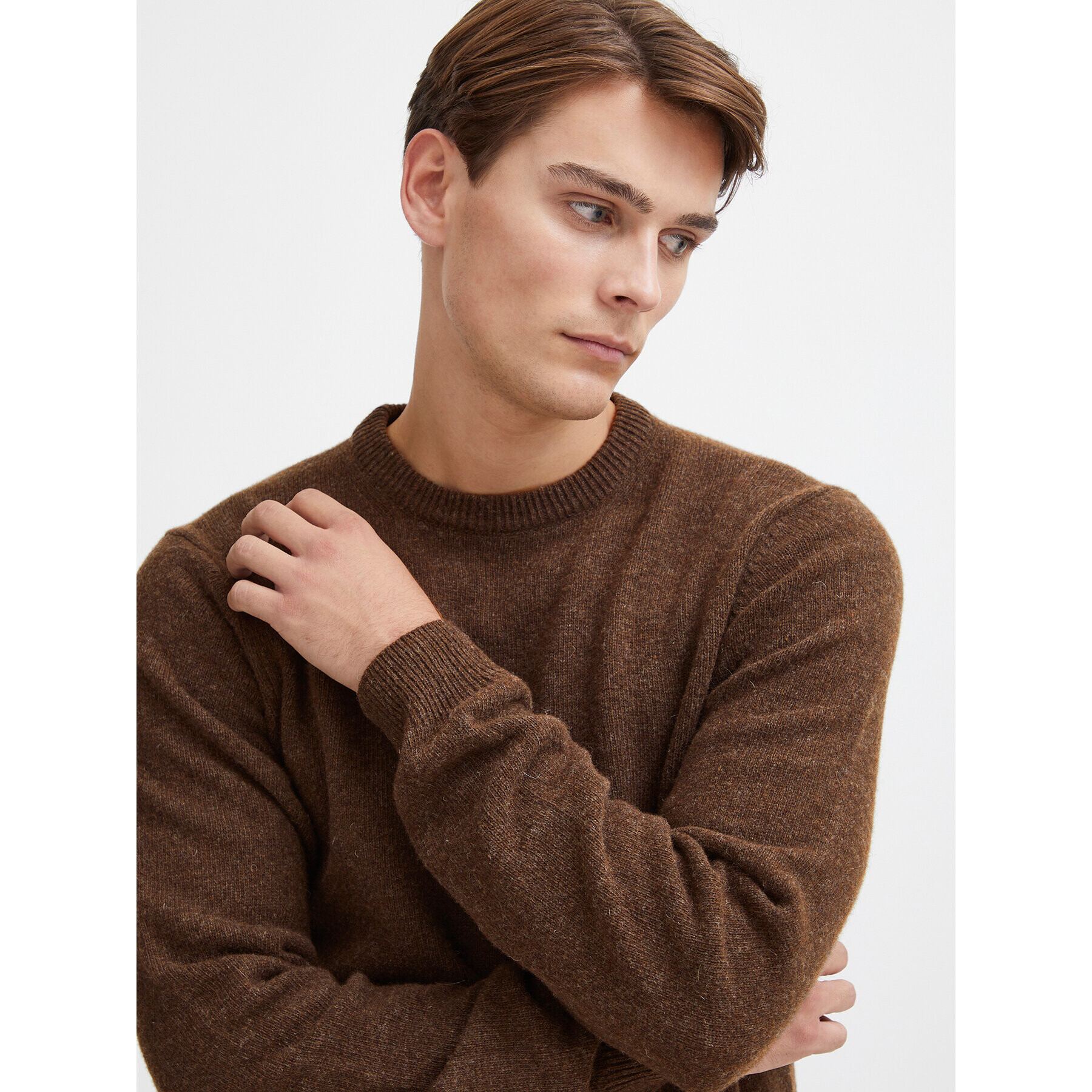 Casual Friday Пуловер 20503970 Кафяв Regular Fit - Pepit.bg