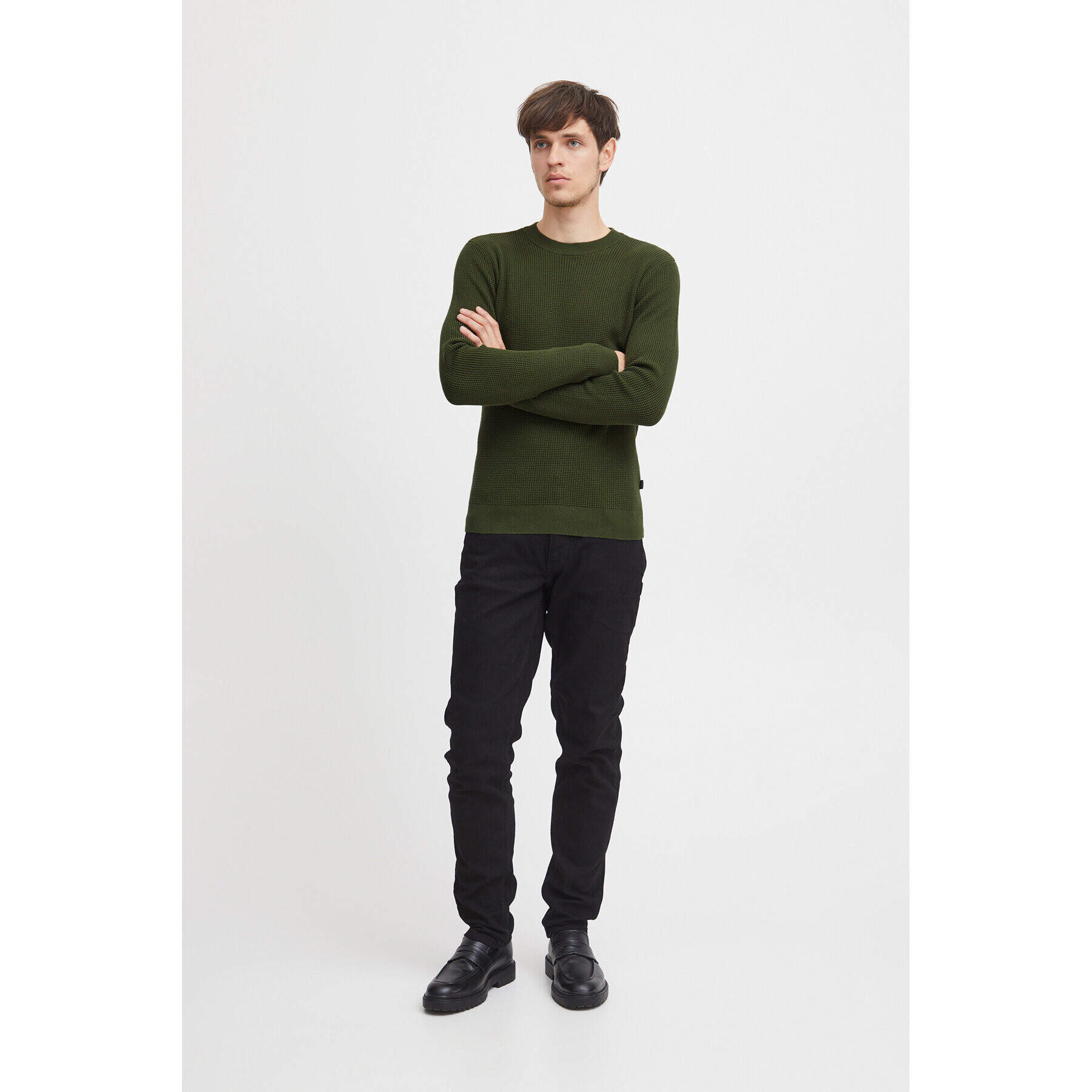 Casual Friday Пуловер 20504787 Зелен Slim Fit - Pepit.bg