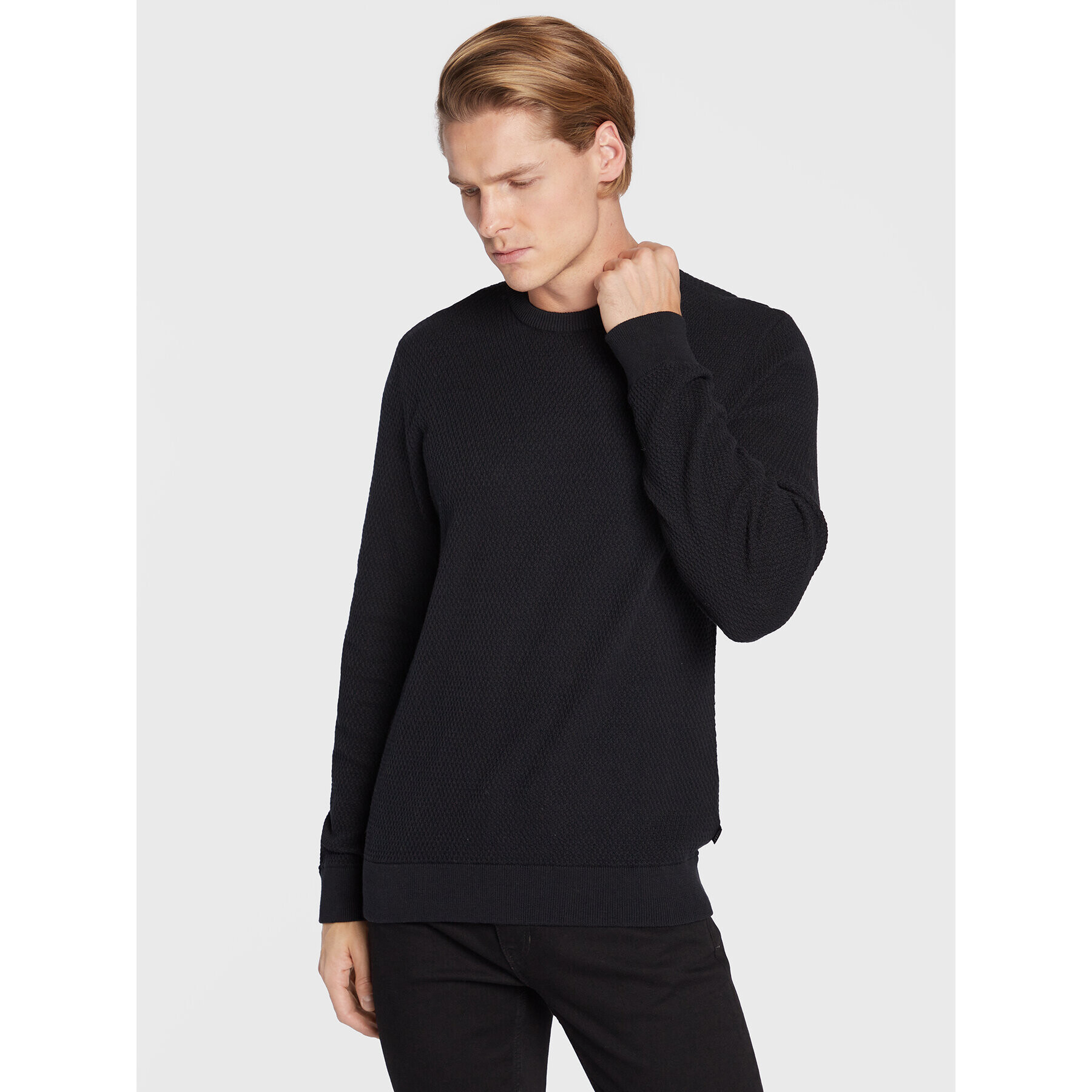 Casual Friday Пуловер Karlo 20503984 Черен Slim Fit - Pepit.bg