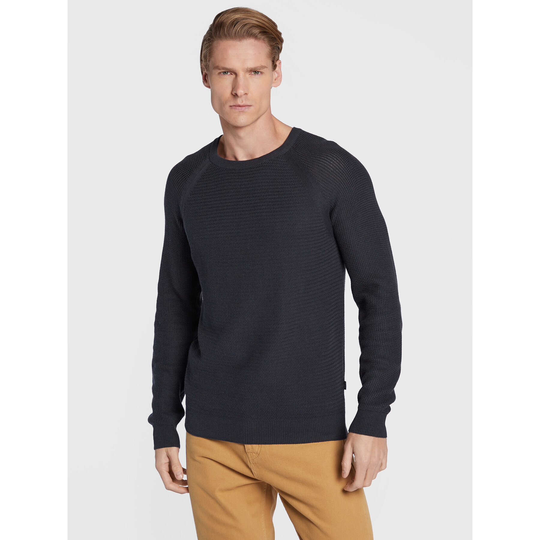 Casual Friday Пуловер Kristian 20504507 Тъмносин Regular Fit - Pepit.bg
