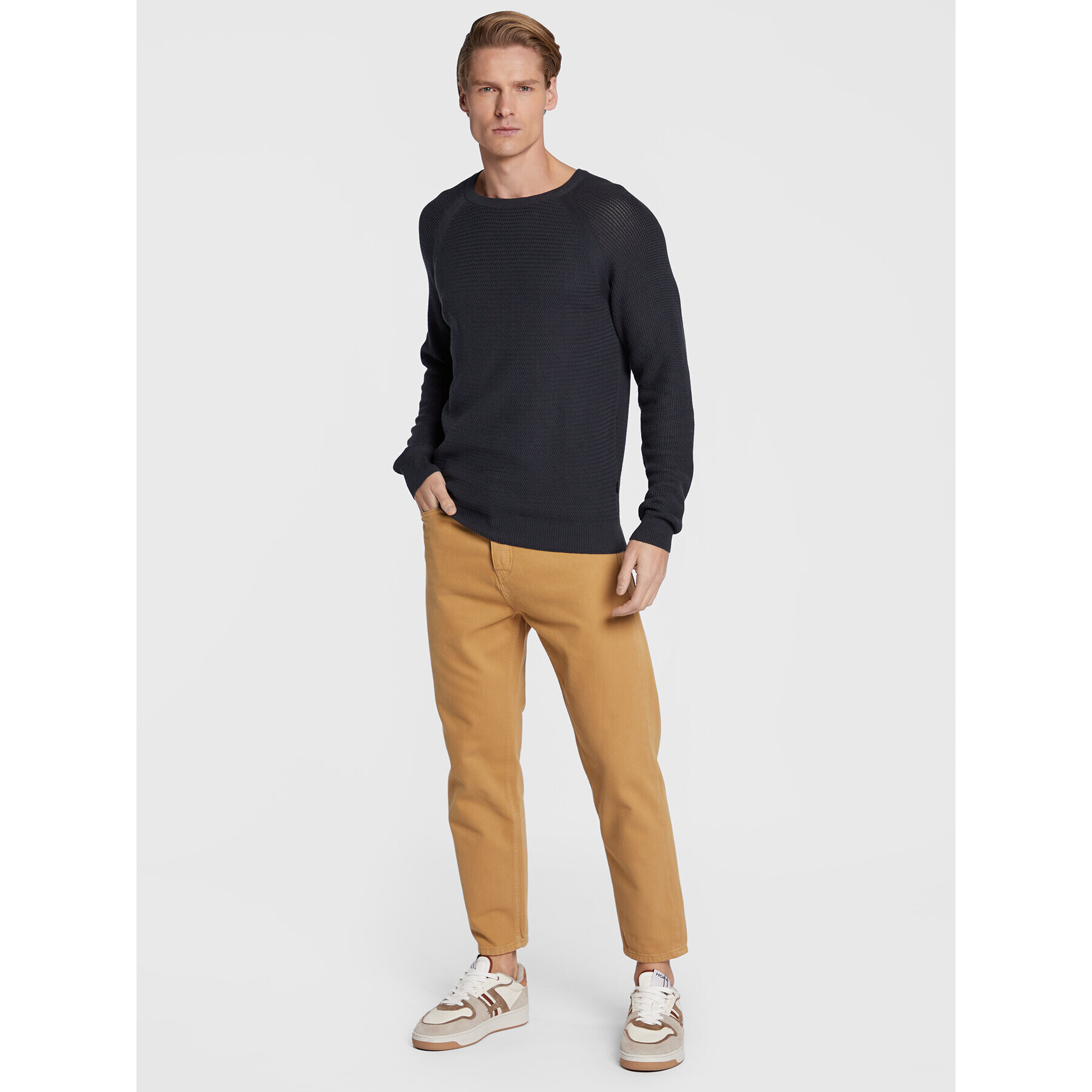 Casual Friday Пуловер Kristian 20504507 Тъмносин Regular Fit - Pepit.bg