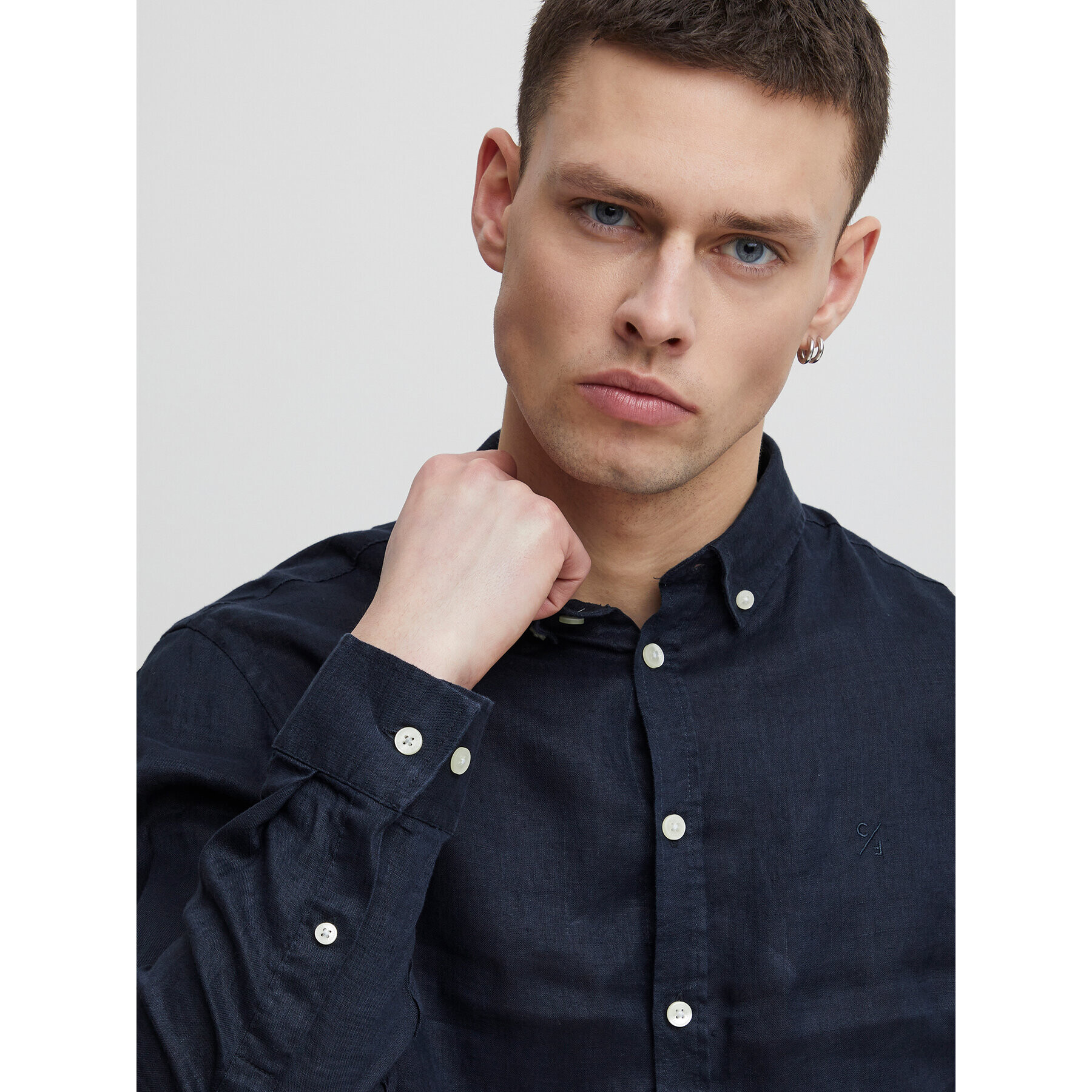 Casual Friday Риза 20504348 Тъмносин Regular Fit - Pepit.bg