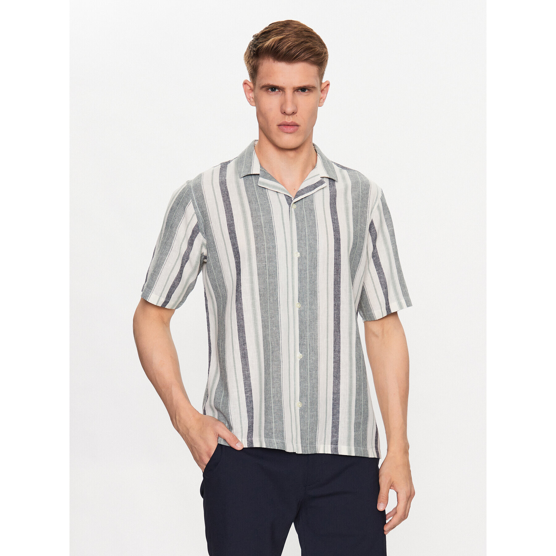 Casual Friday Риза 20504670 Син Regular Fit - Pepit.bg