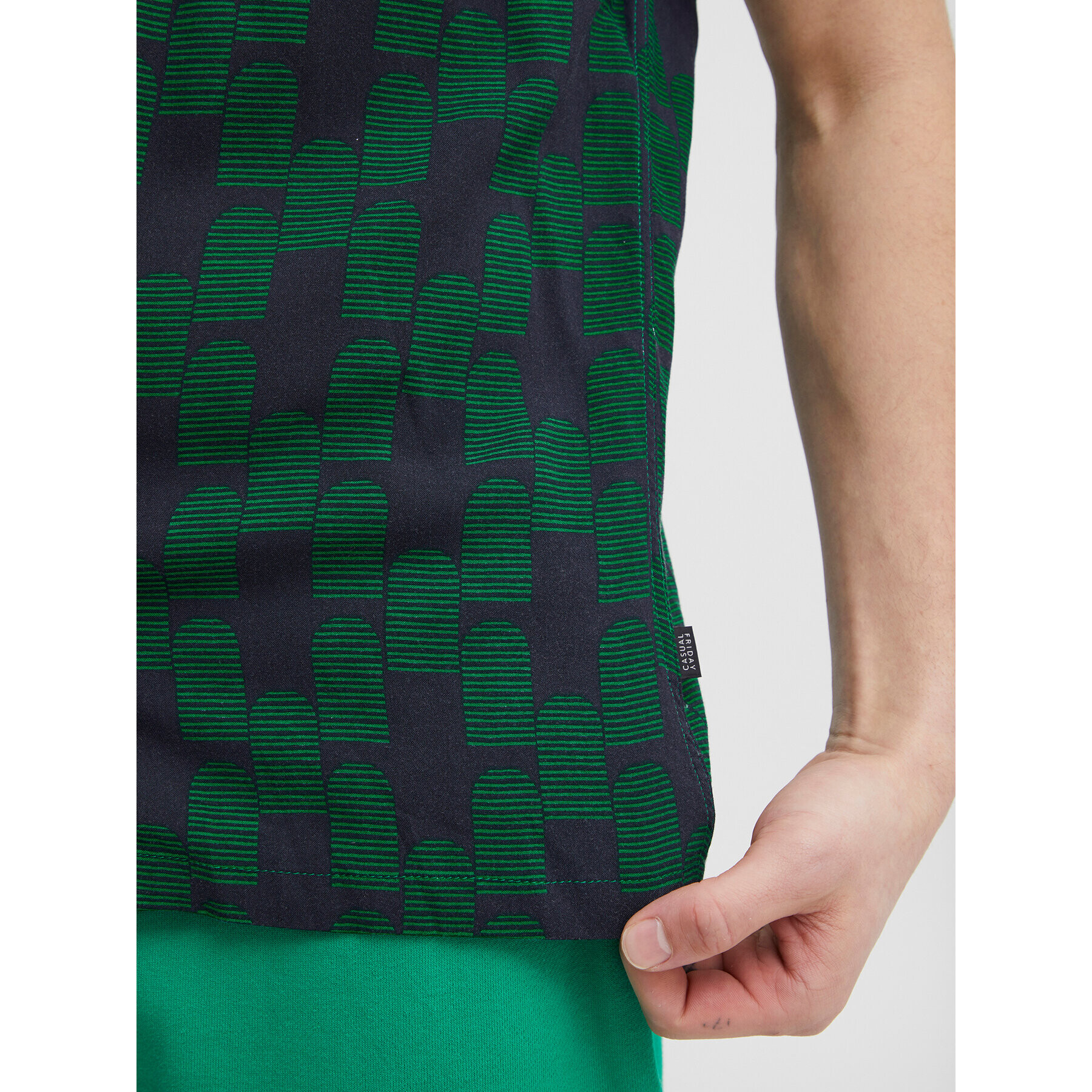 Casual Friday Риза 20504671 Зелен Regular Fit - Pepit.bg