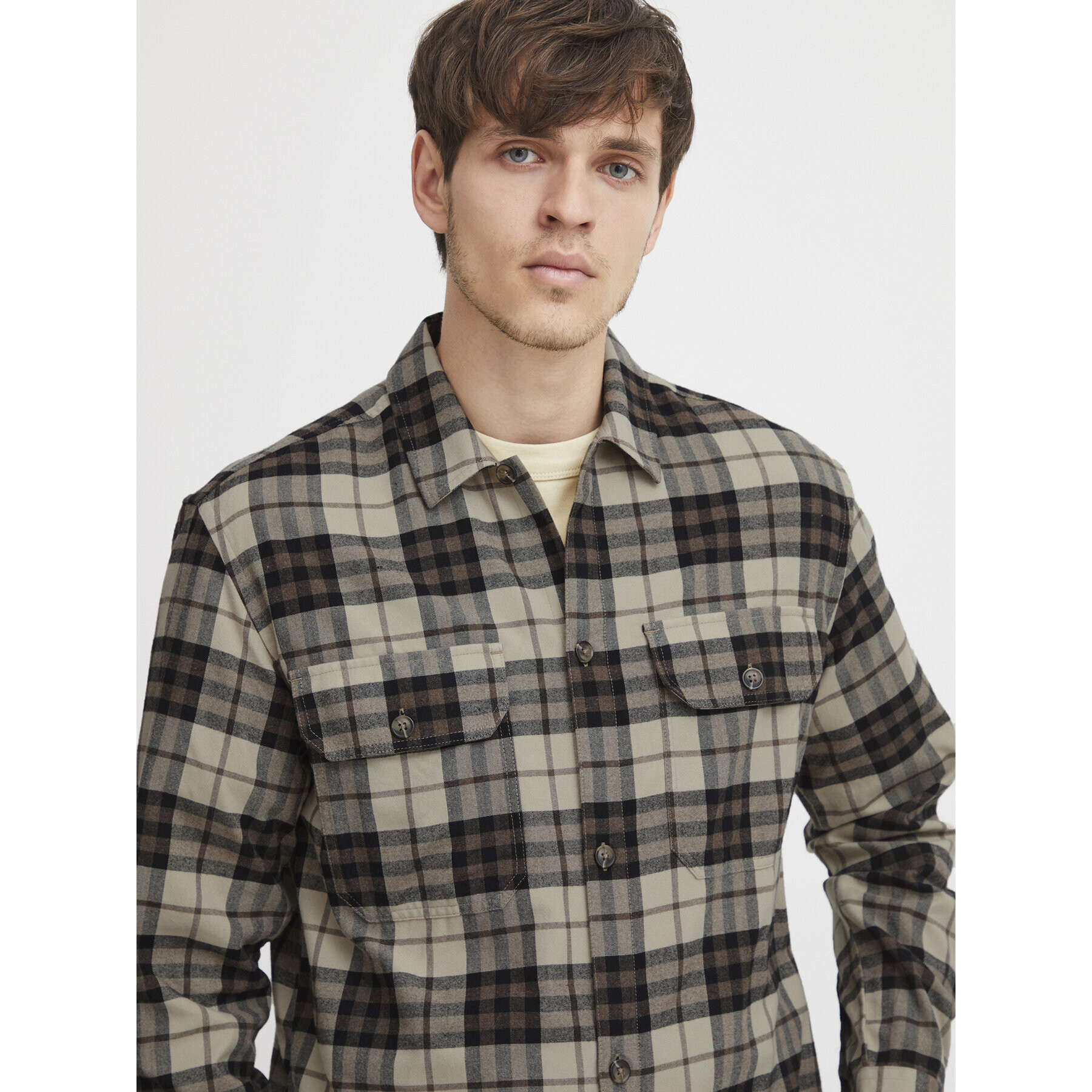 Casual Friday Риза 20504761 Бежов Regular Fit - Pepit.bg