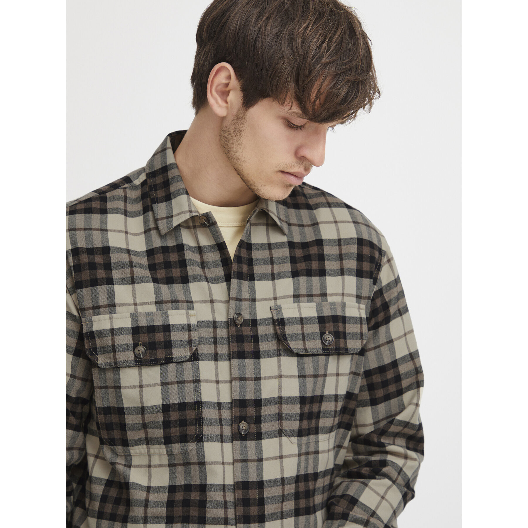 Casual Friday Риза 20504761 Бежов Regular Fit - Pepit.bg