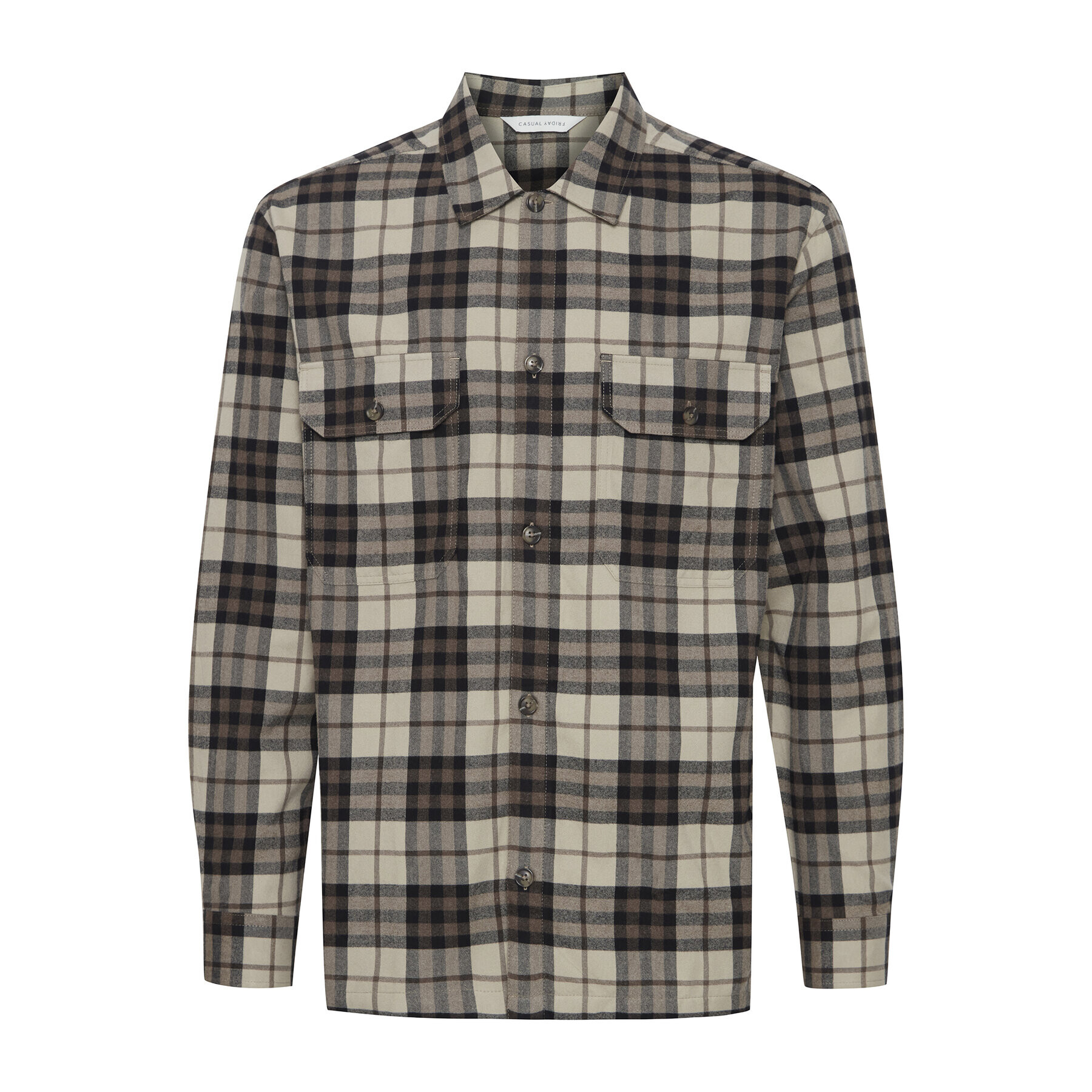 Casual Friday Риза 20504761 Бежов Regular Fit - Pepit.bg
