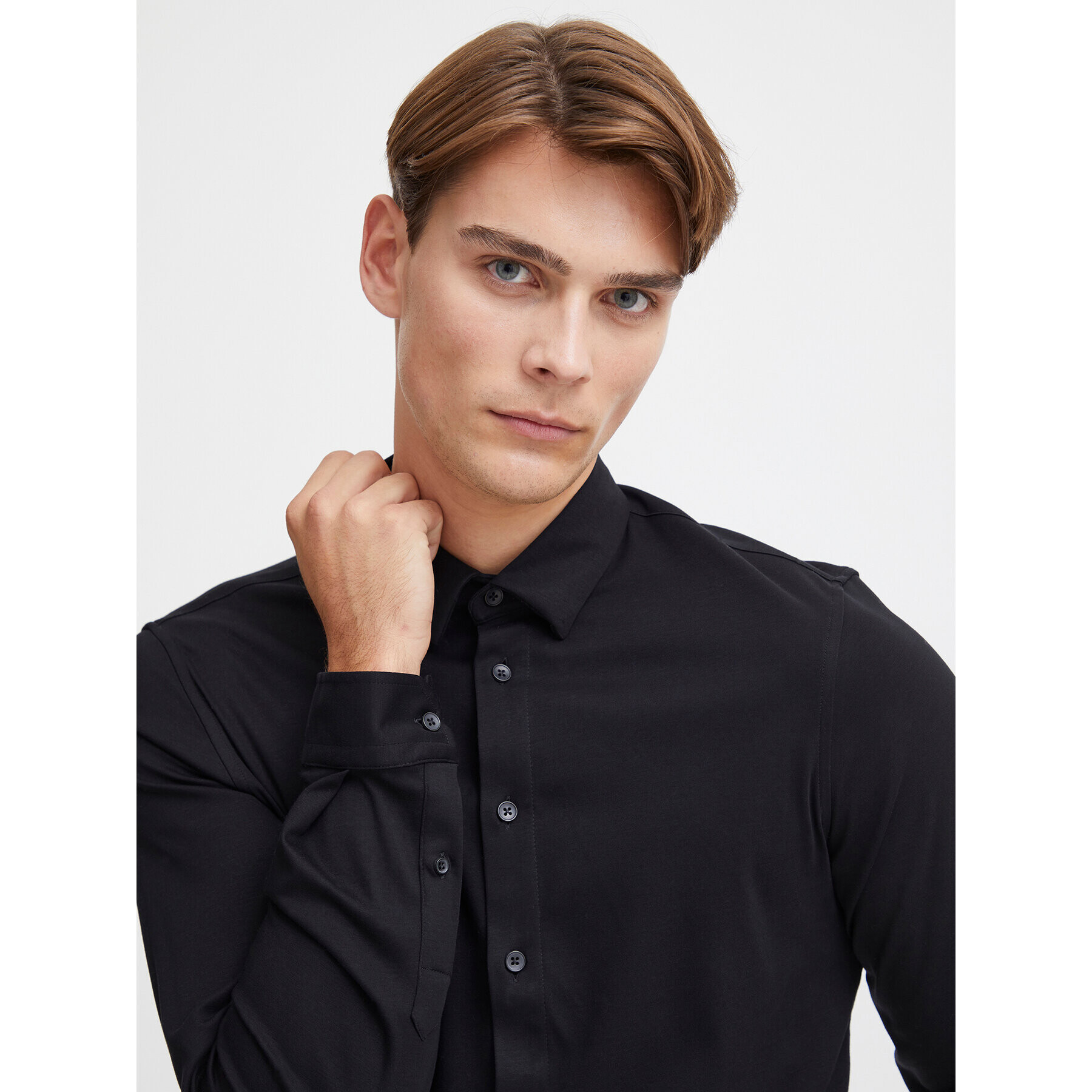 Casual Friday Риза 20504841 Черен Slim Fit - Pepit.bg