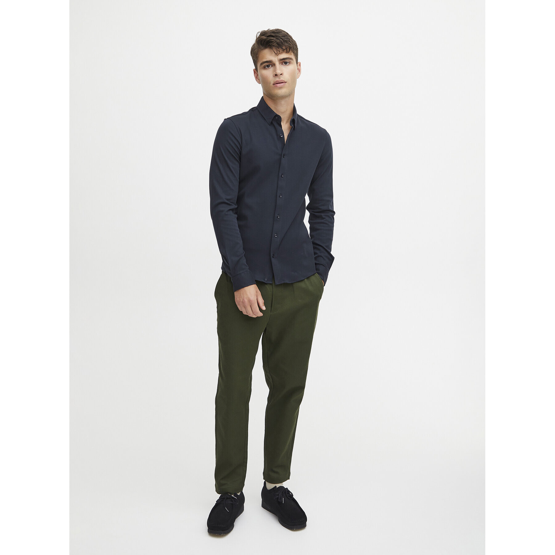Casual Friday Риза 20504841 Тъмносин Slim Fit - Pepit.bg