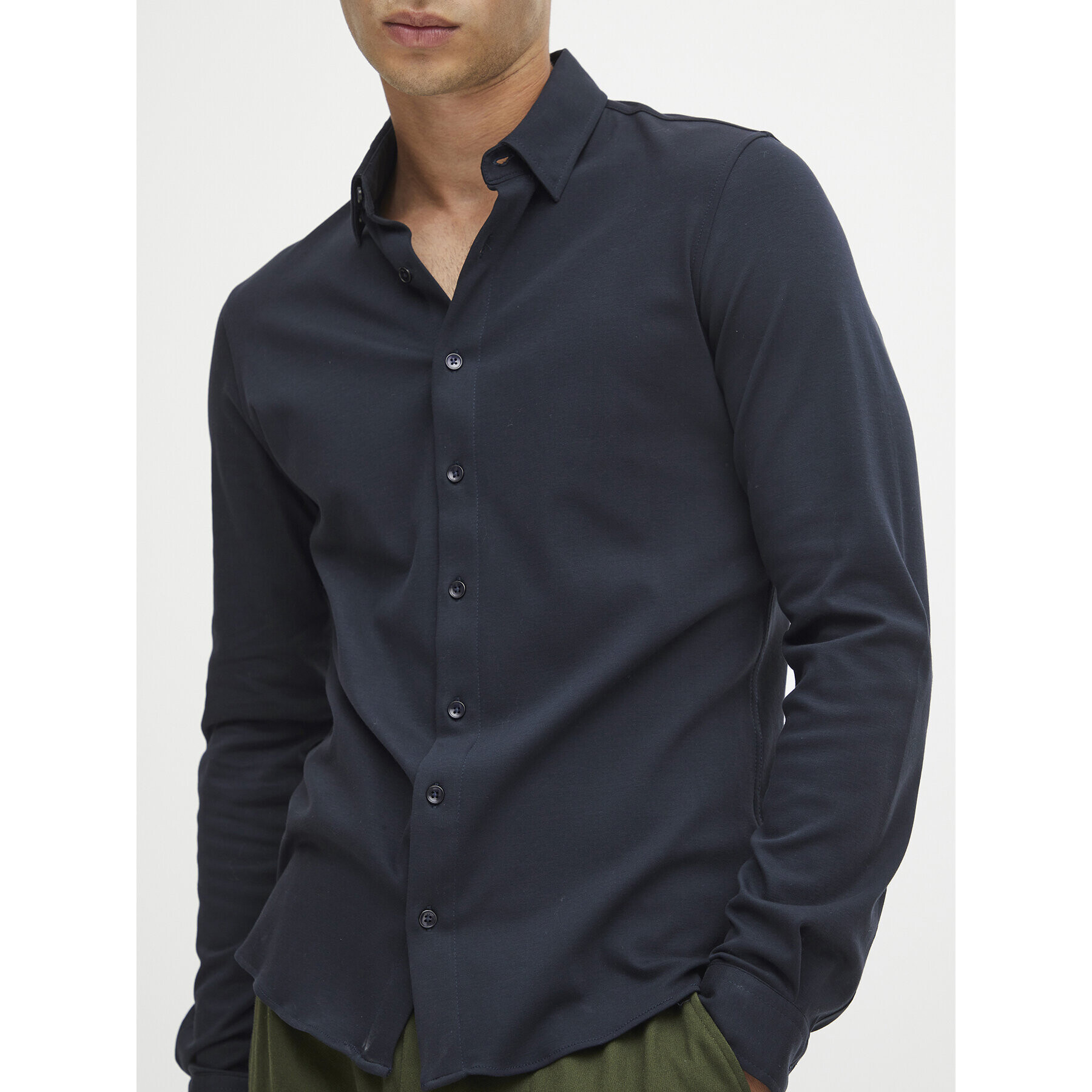 Casual Friday Риза 20504841 Тъмносин Slim Fit - Pepit.bg