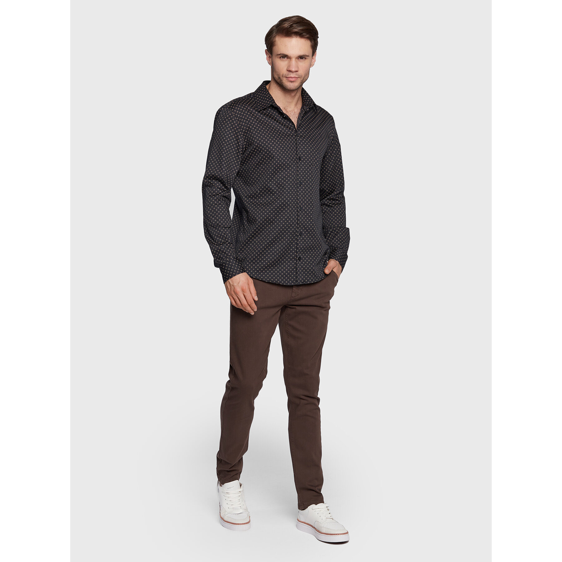 Casual Friday Риза Anton 20504490 Тъмносин Slim Fit - Pepit.bg