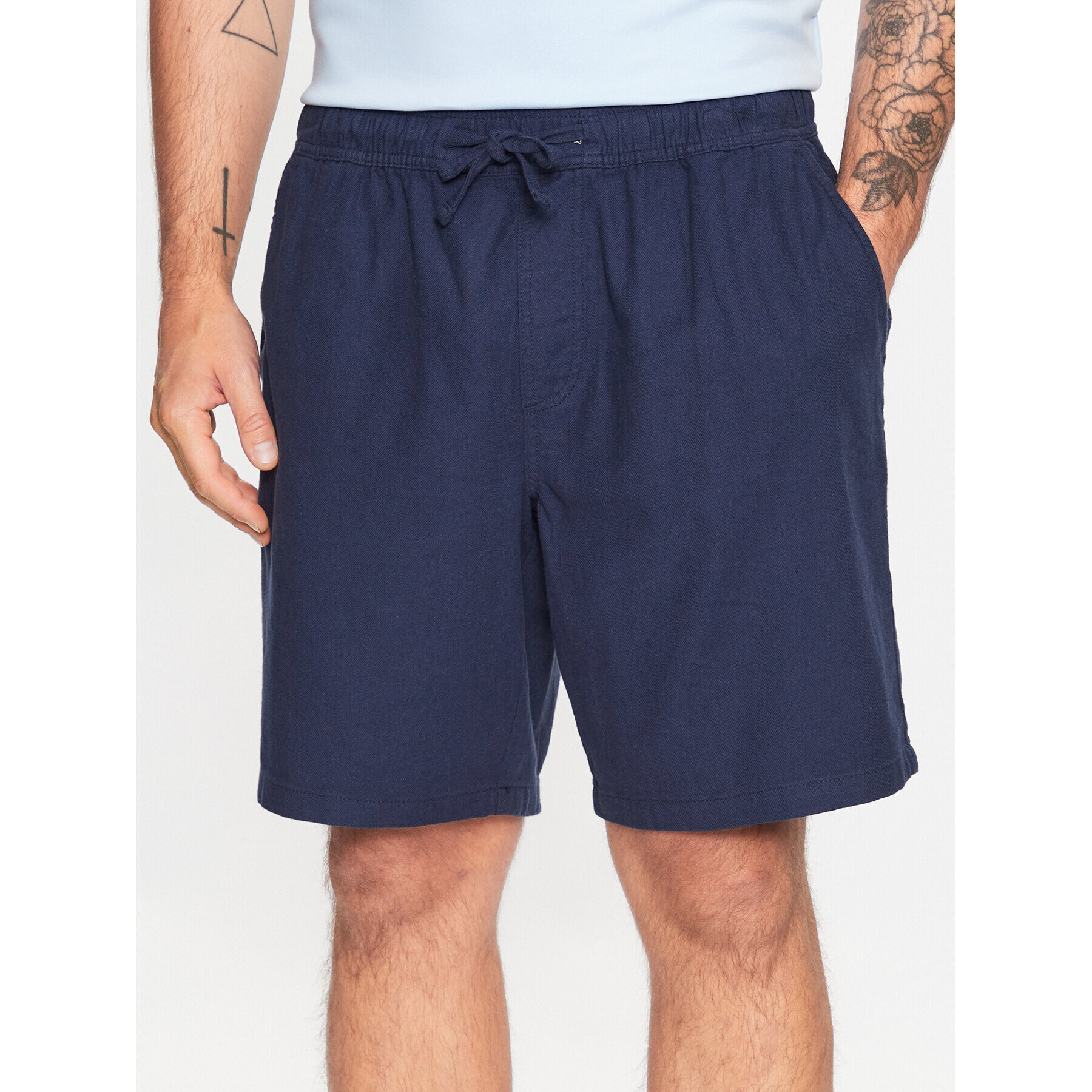 Casual Friday Шорти от плат 20504305 Тъмносин Regular Fit - Pepit.bg