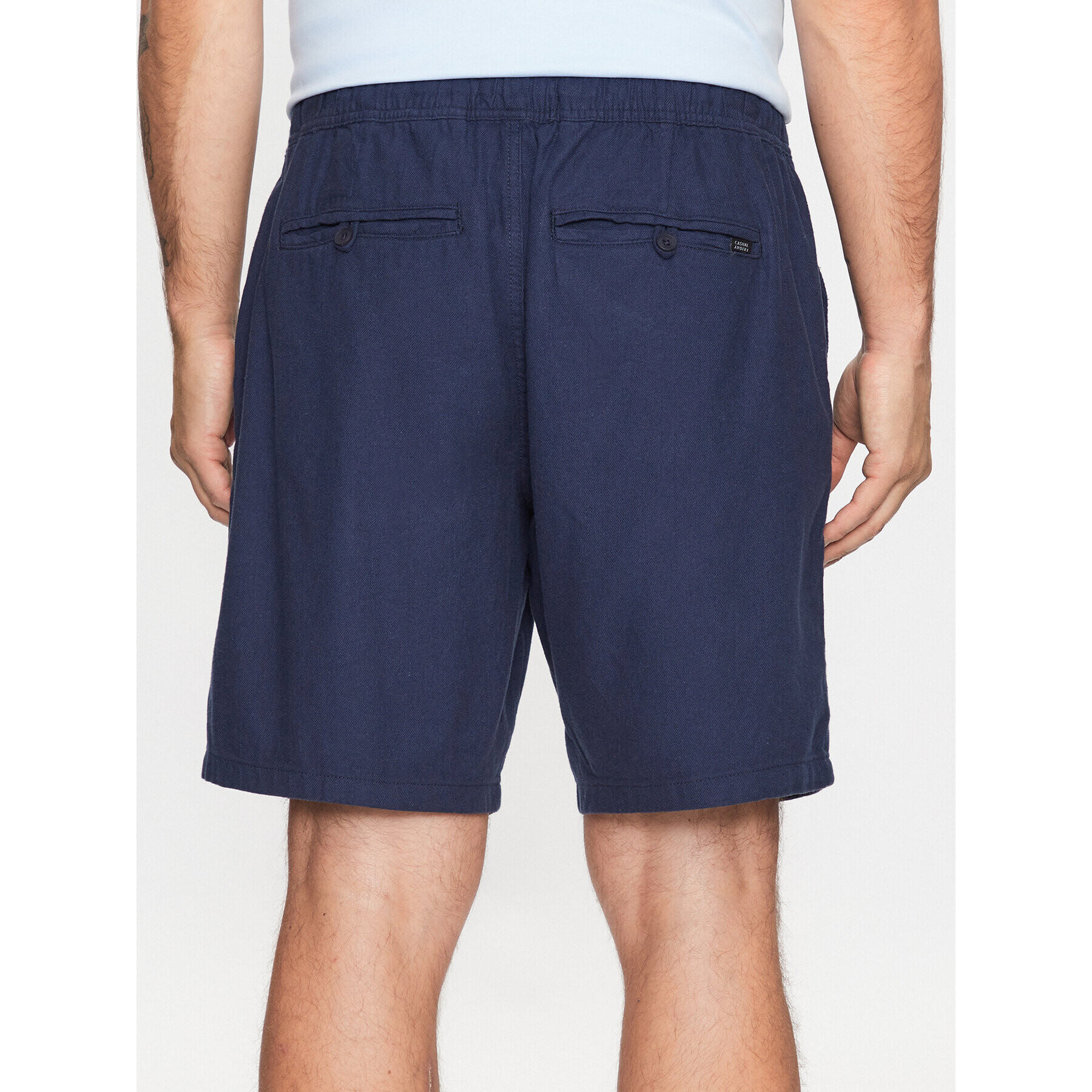 Casual Friday Шорти от плат 20504305 Тъмносин Regular Fit - Pepit.bg