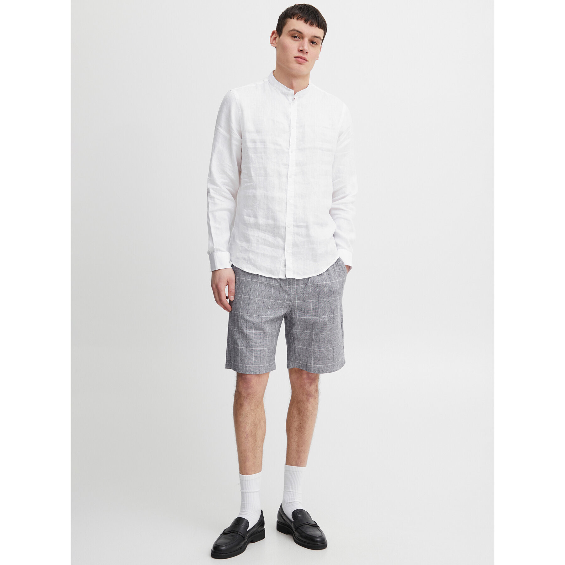 Casual Friday Шорти от плат 20504698 Сив Regular Fit - Pepit.bg