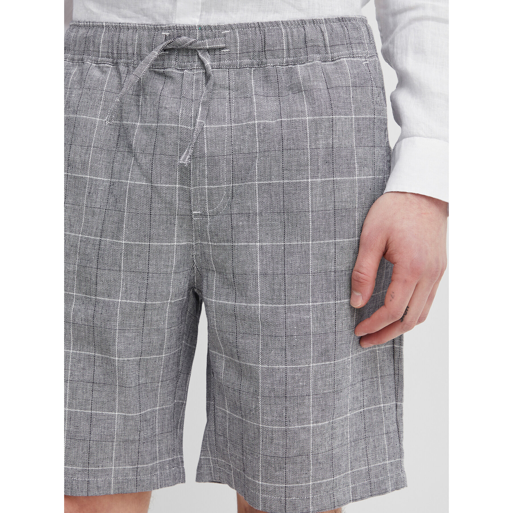 Casual Friday Шорти от плат 20504698 Сив Regular Fit - Pepit.bg