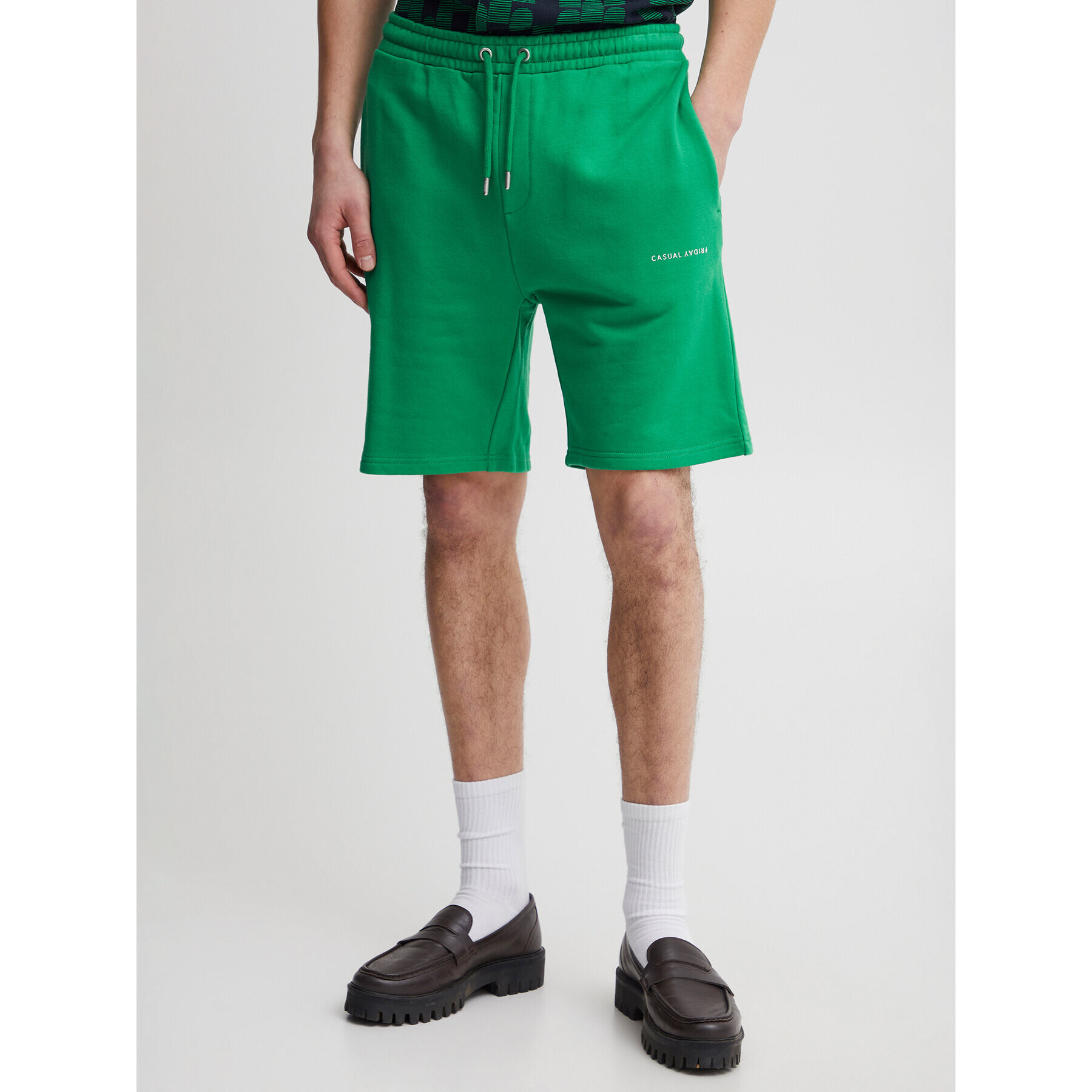 Casual Friday Спортни шорти 20504681 Зелен Regular Fit - Pepit.bg
