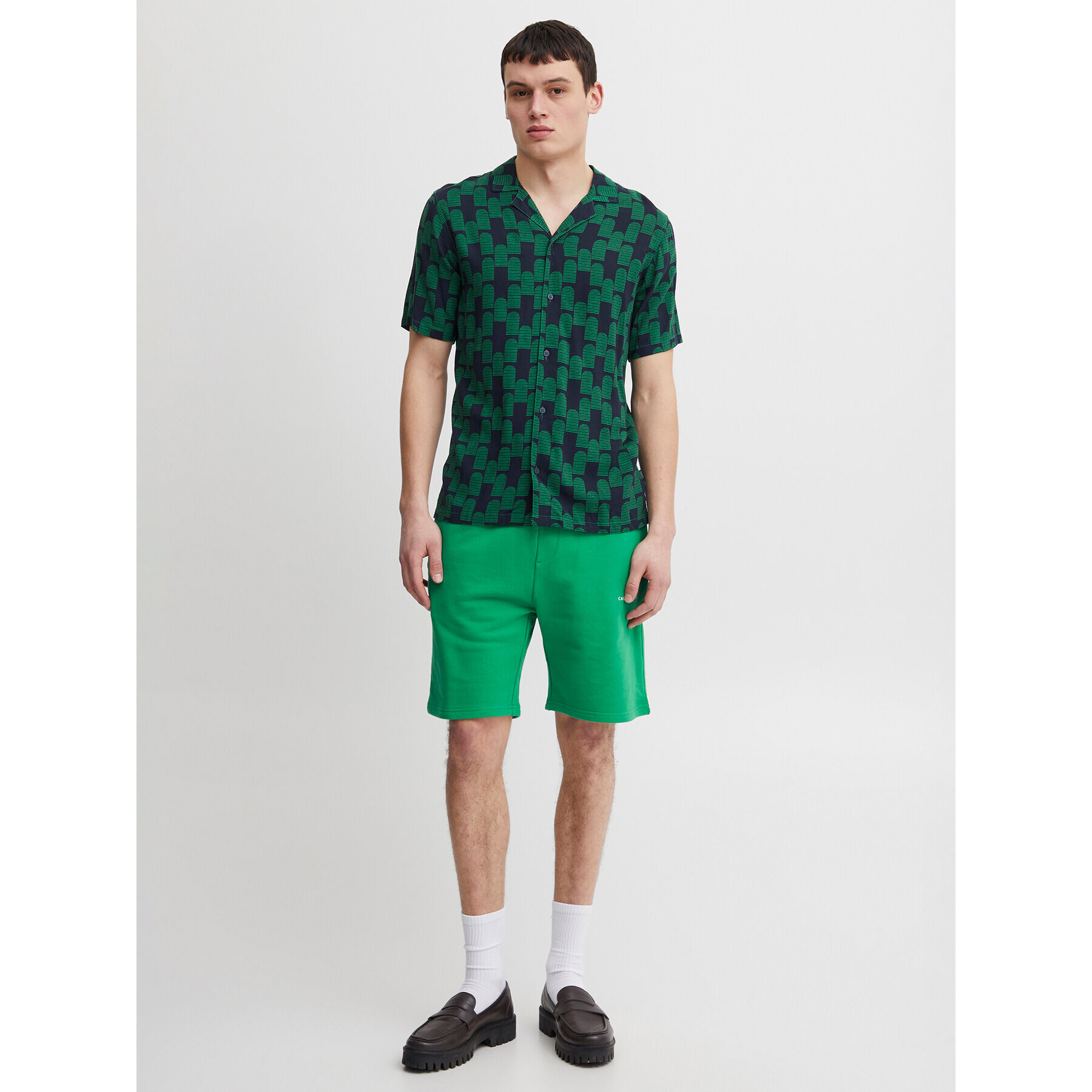 Casual Friday Спортни шорти 20504681 Зелен Regular Fit - Pepit.bg
