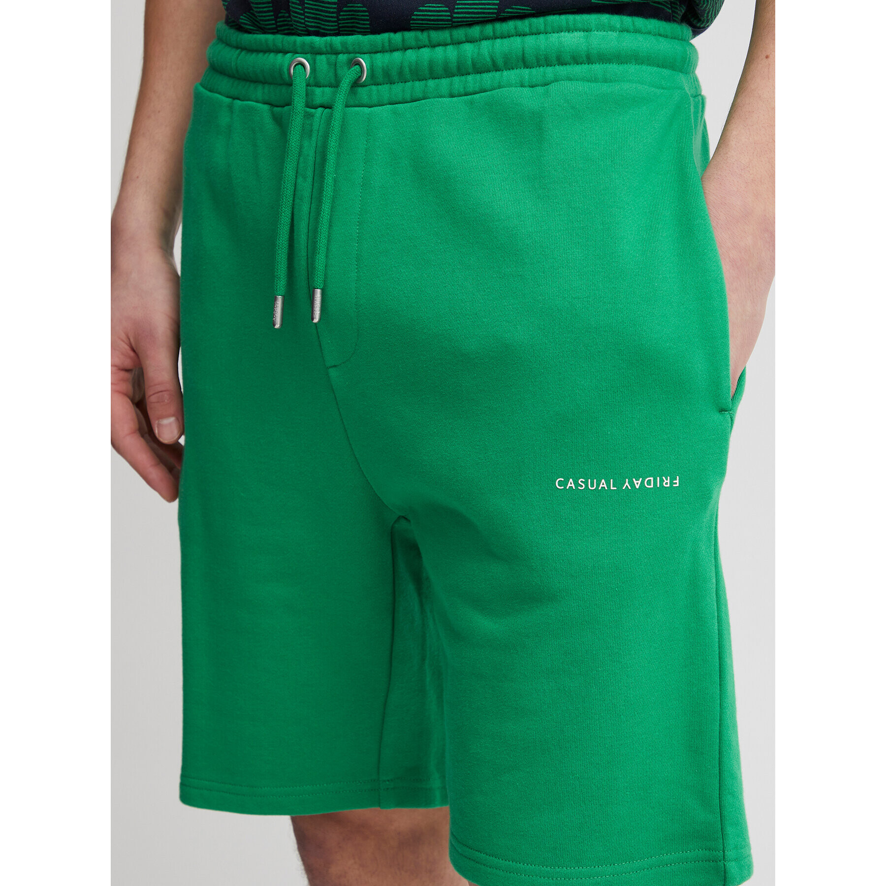 Casual Friday Спортни шорти 20504681 Зелен Regular Fit - Pepit.bg