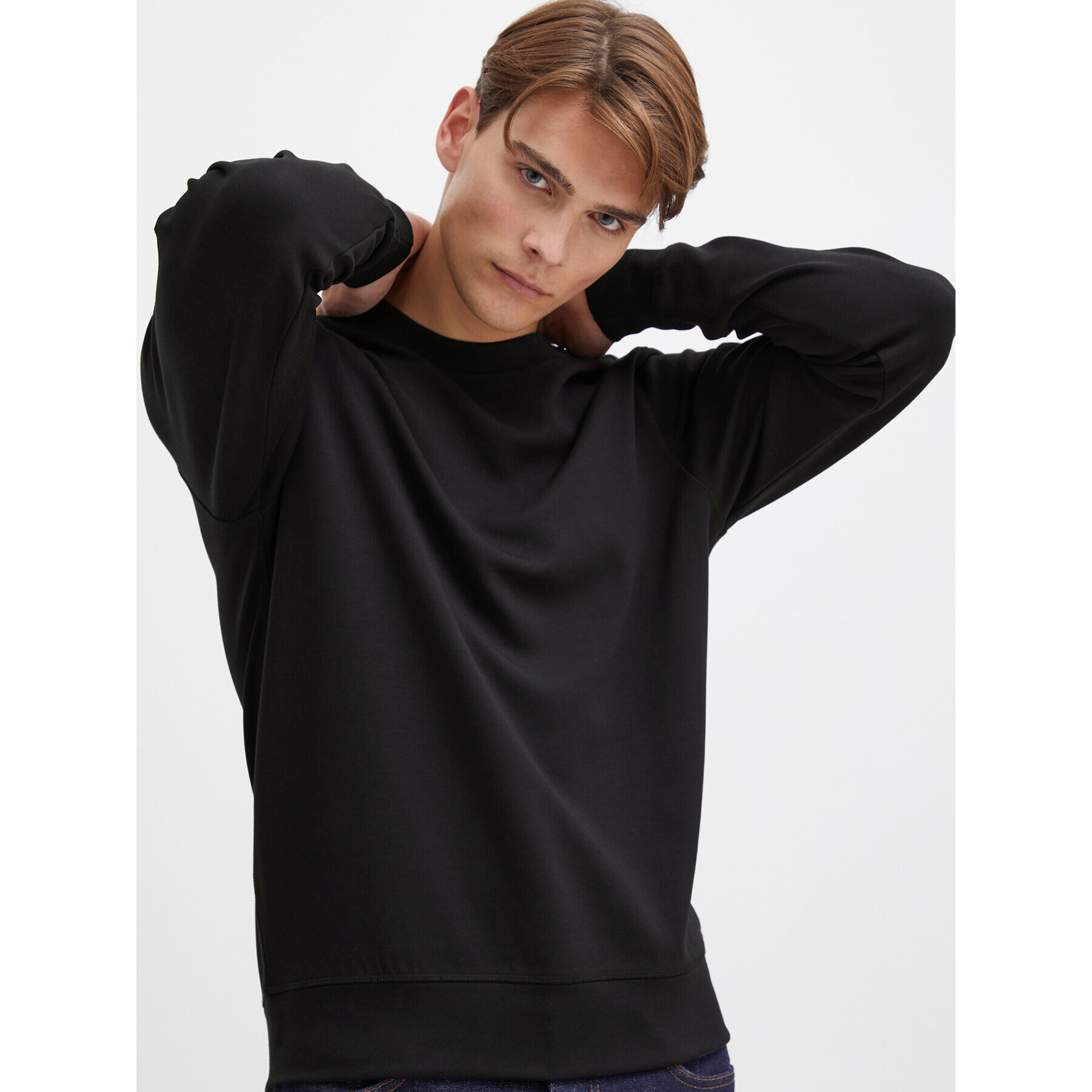 Casual Friday Суитшърт 20504731 Черен Regular Fit - Pepit.bg