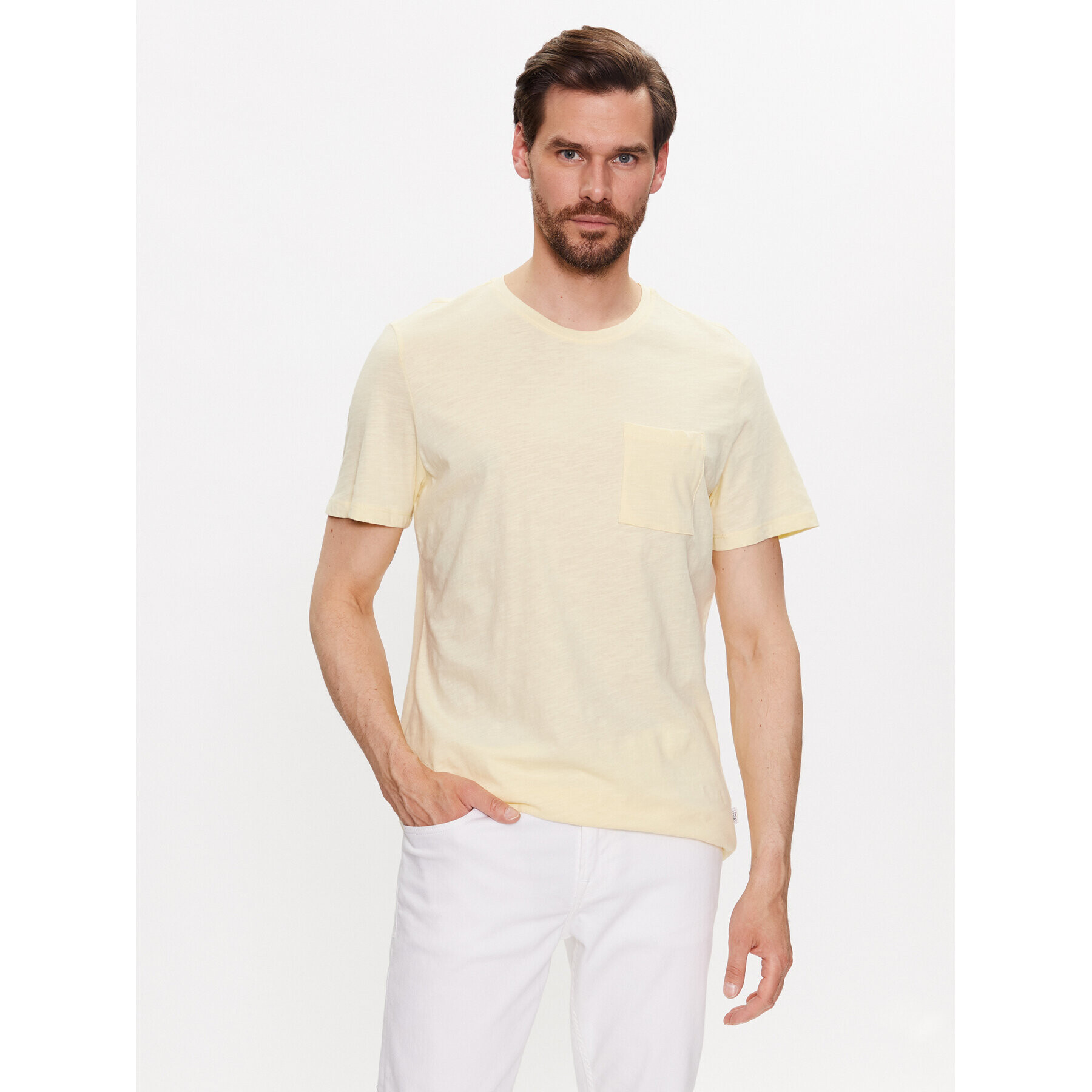 Casual Friday Тишърт 20504283 Жълт Regular Fit - Pepit.bg