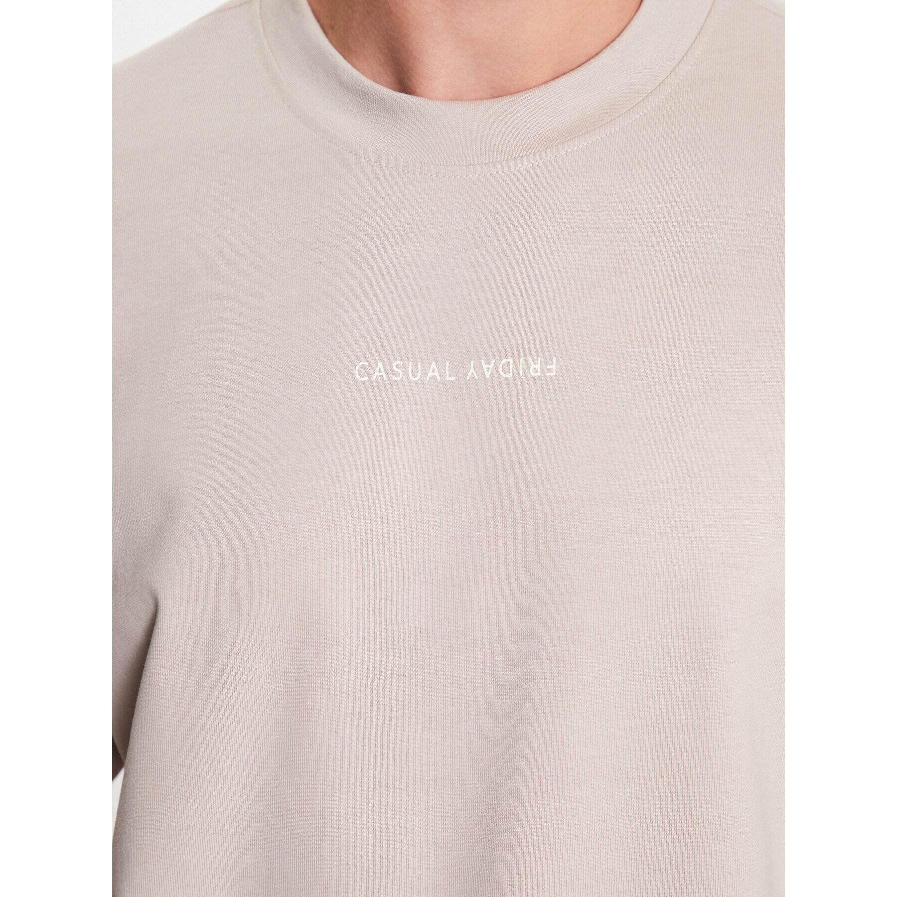 Casual Friday Тишърт 20504608 Бежов Regular Fit - Pepit.bg