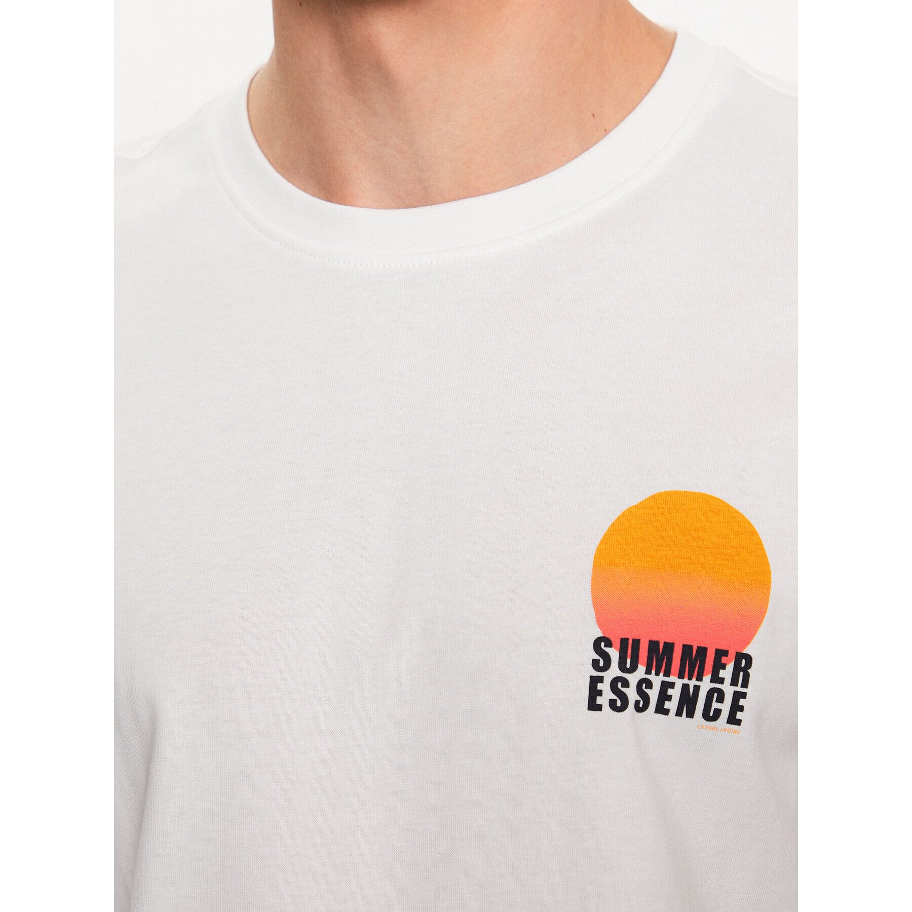 Casual Friday Тишърт 20504704 Екрю Regular Fit - Pepit.bg