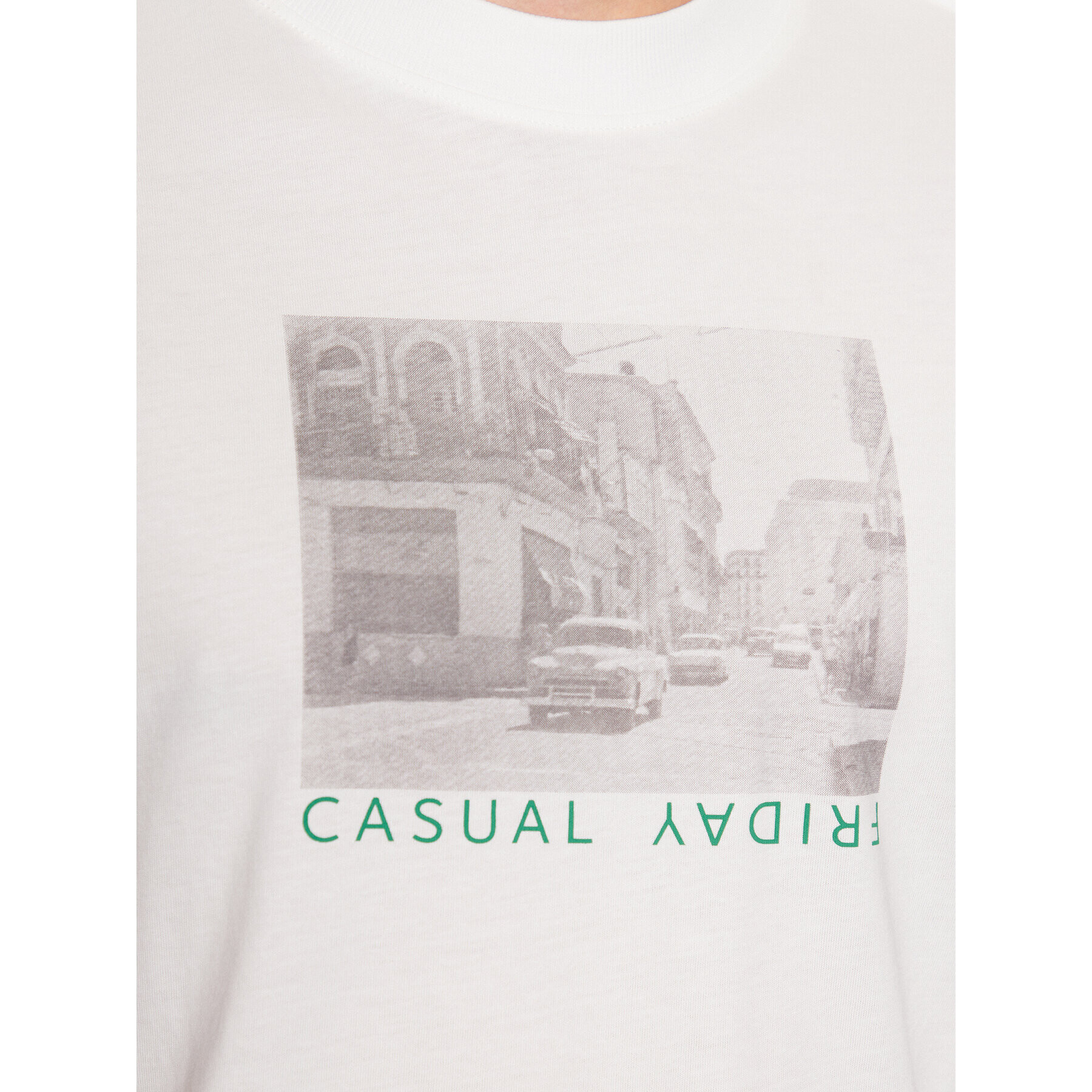 Casual Friday Тишърт 20504734 Бял Regular Fit - Pepit.bg