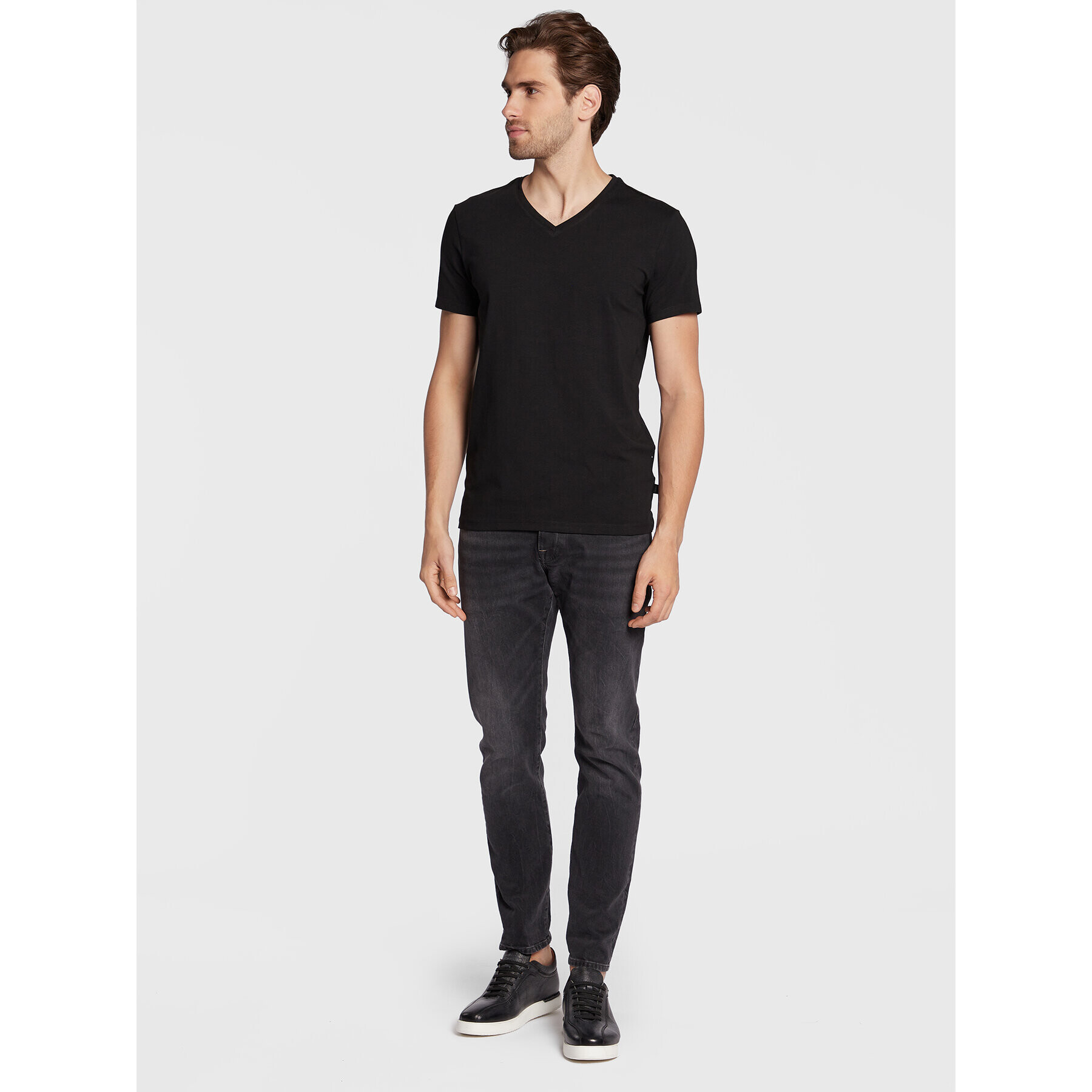 Casual Friday Тишърт Lincoln 20503062 Черен Slim Fit - Pepit.bg