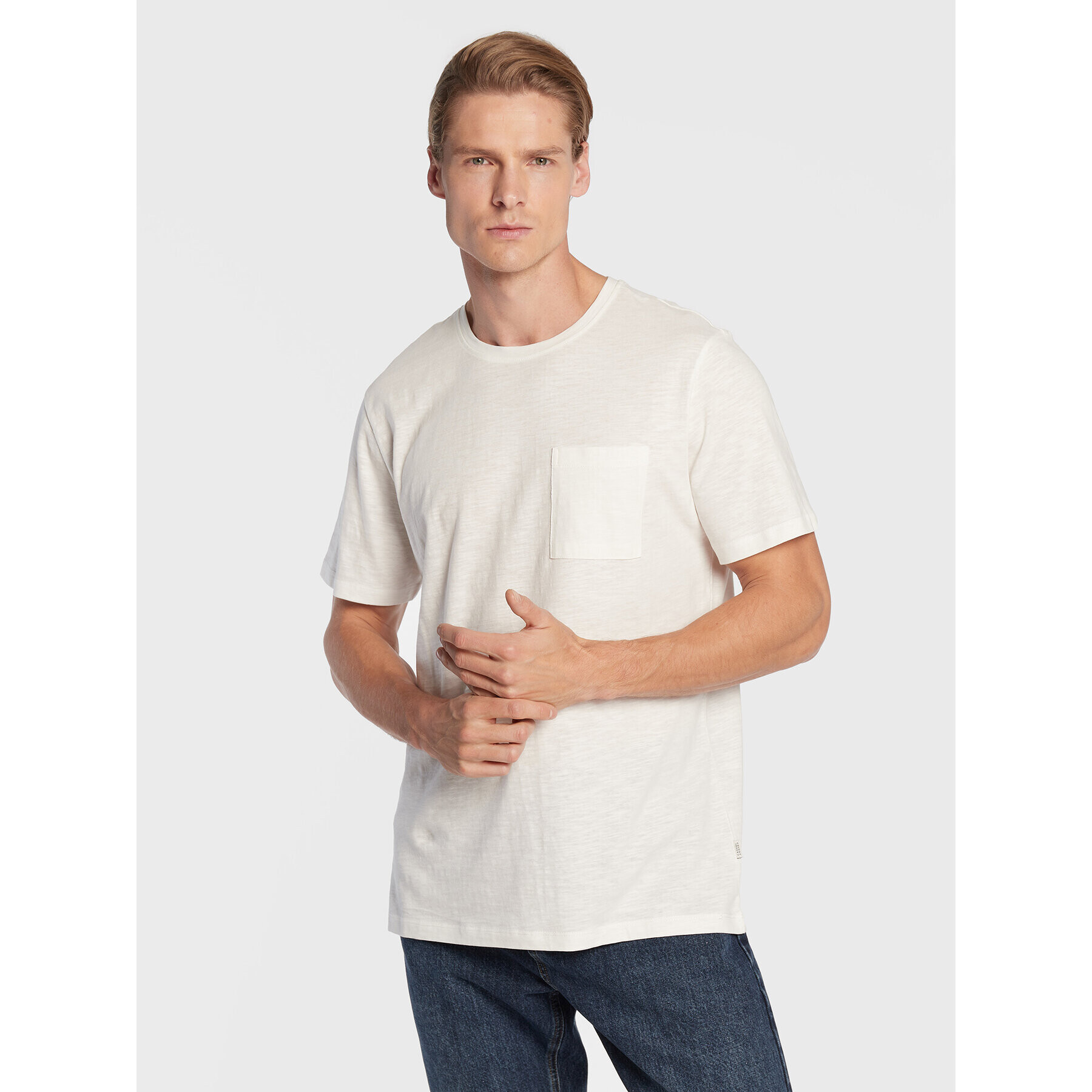 Casual Friday Тишърт Thor 20504283 Бял Regular Fit - Pepit.bg