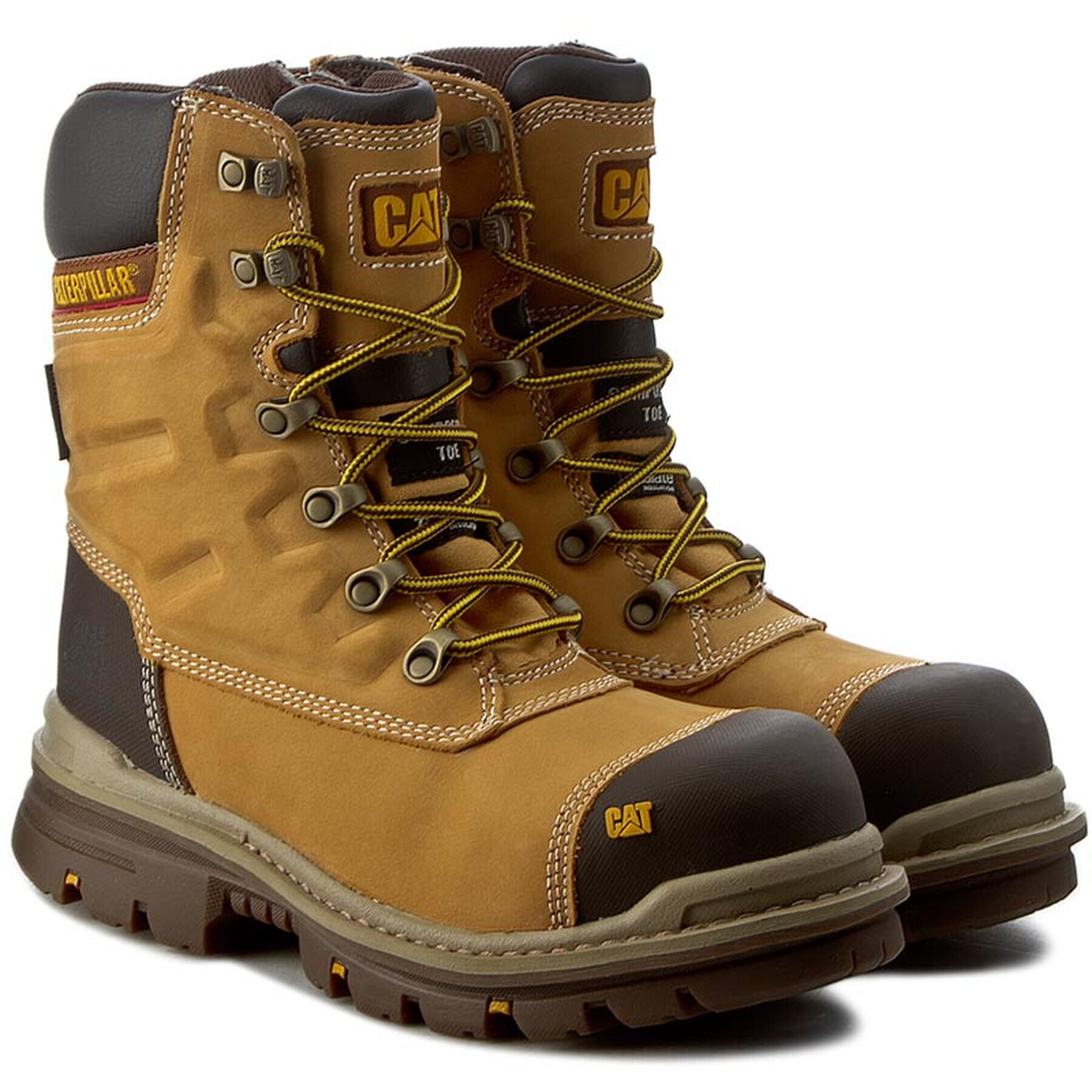 CATerpillar Обувки Premier 8" WP TX P720148 Кафяв - Pepit.bg