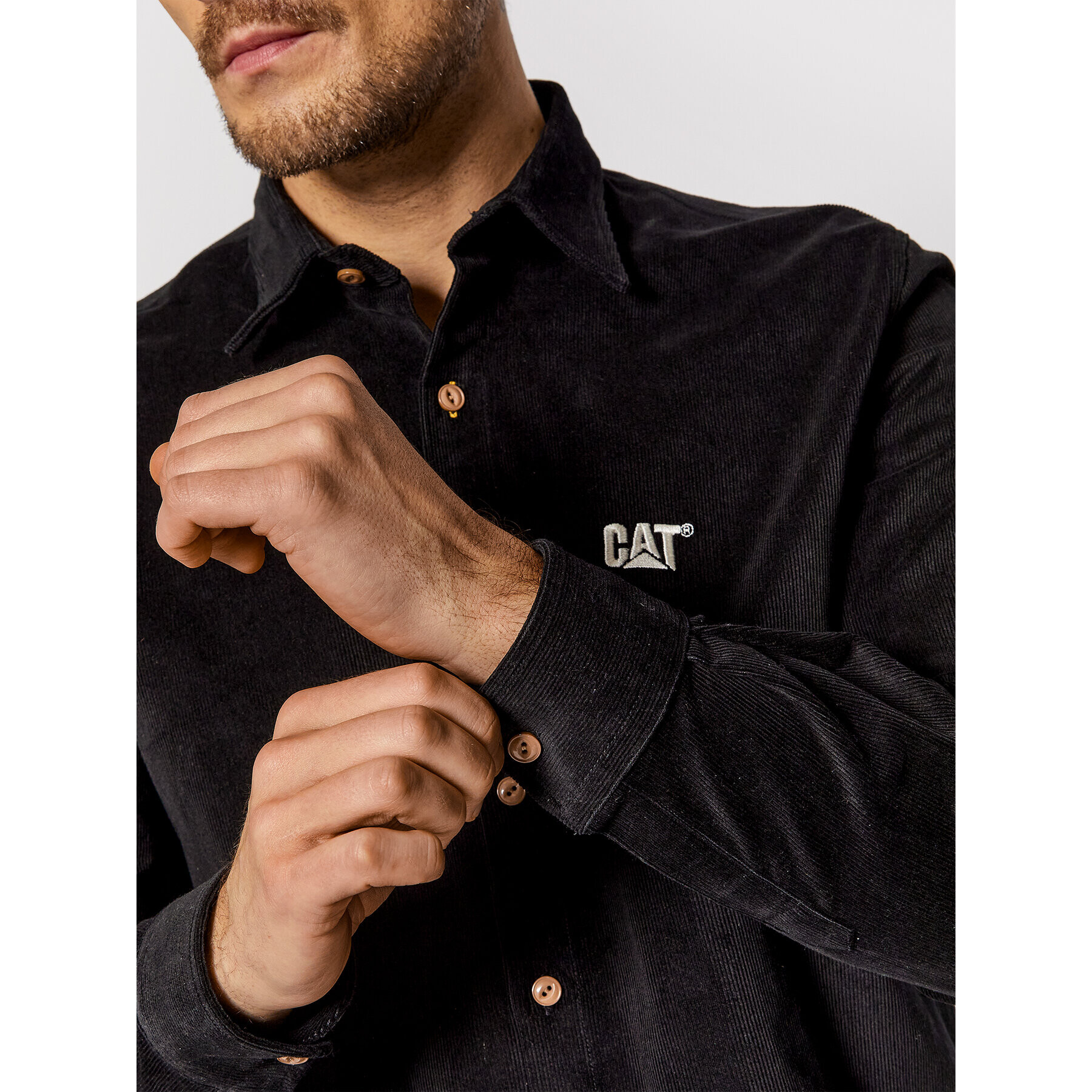 CATerpillar Риза 2610662 Черен Regular Fit - Pepit.bg