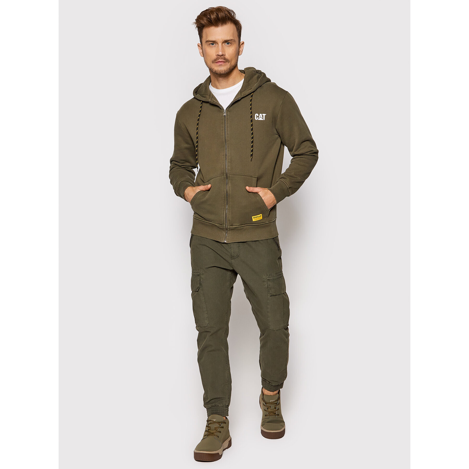 CATerpillar Суитшърт 2910513 Зелен Regular Fit - Pepit.bg