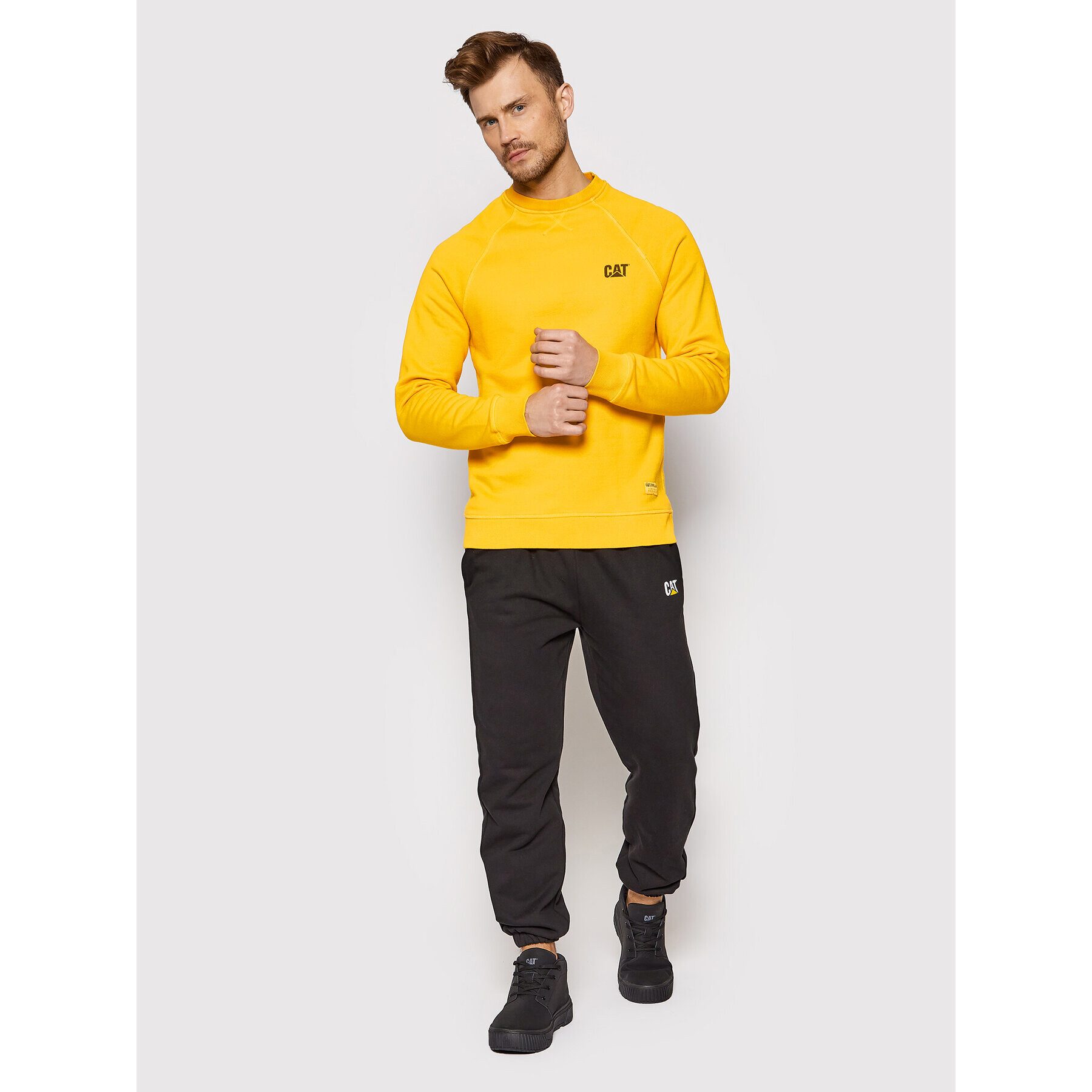 CATerpillar Суитшърт 2910517 Жълт Regular Fit - Pepit.bg