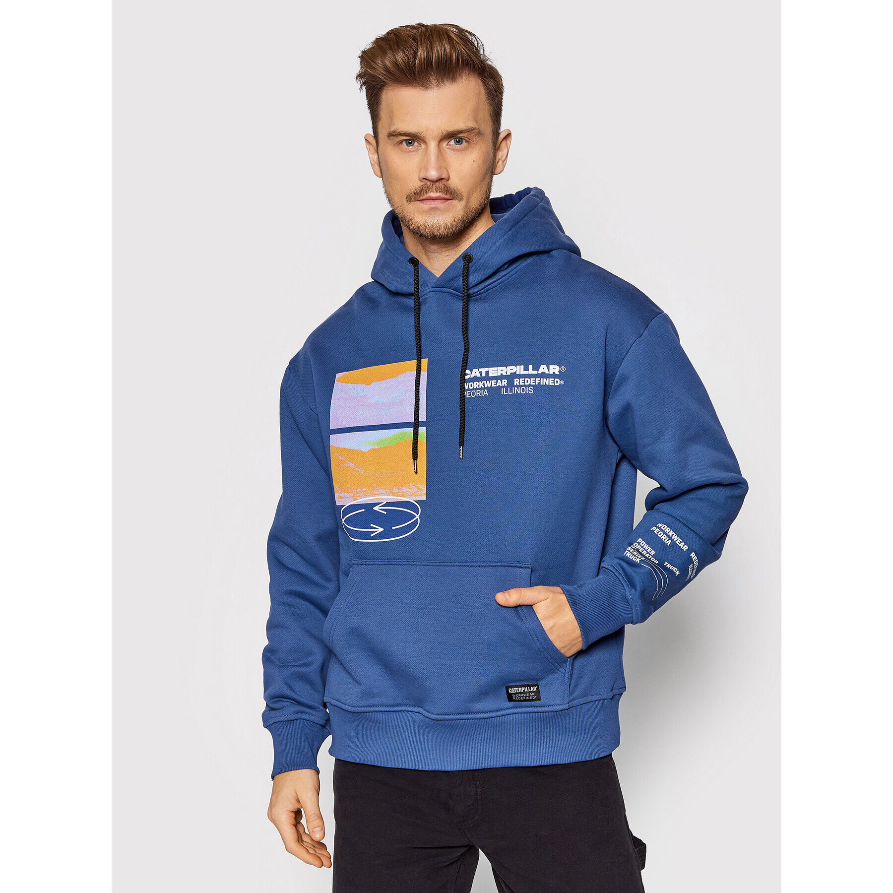CATerpillar Суитшърт 2910521 Син Regular Fit - Pepit.bg