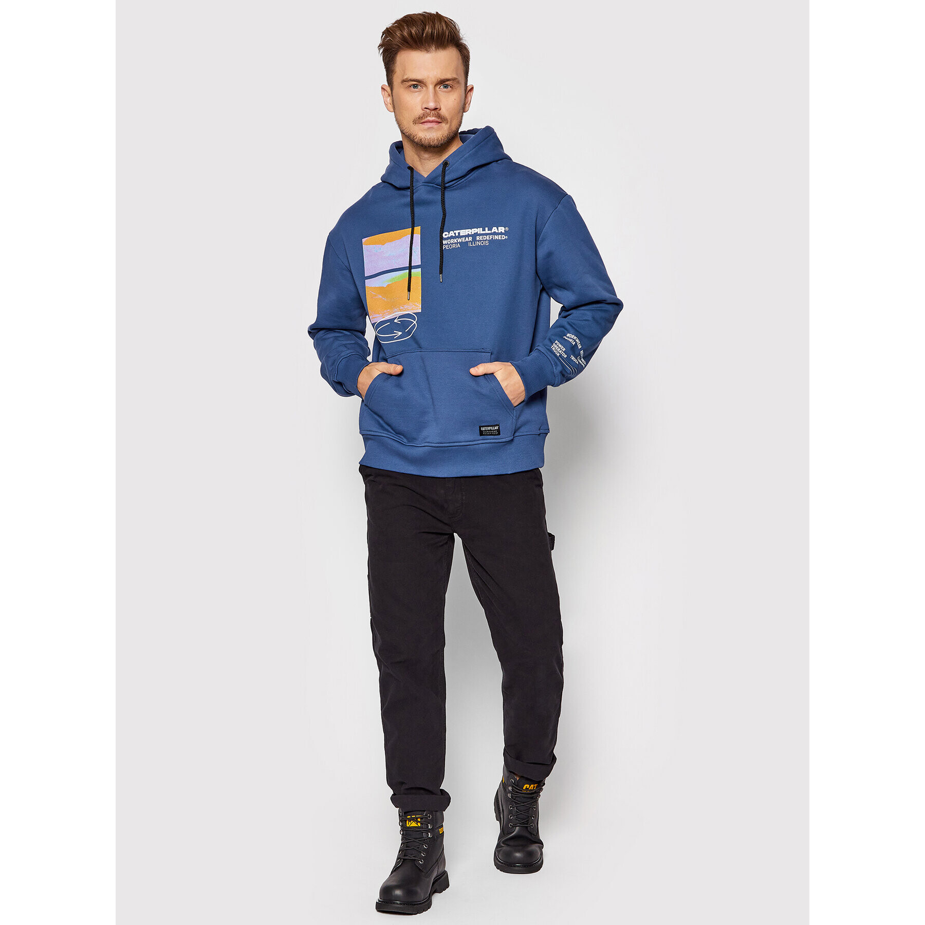 CATerpillar Суитшърт 2910521 Син Regular Fit - Pepit.bg
