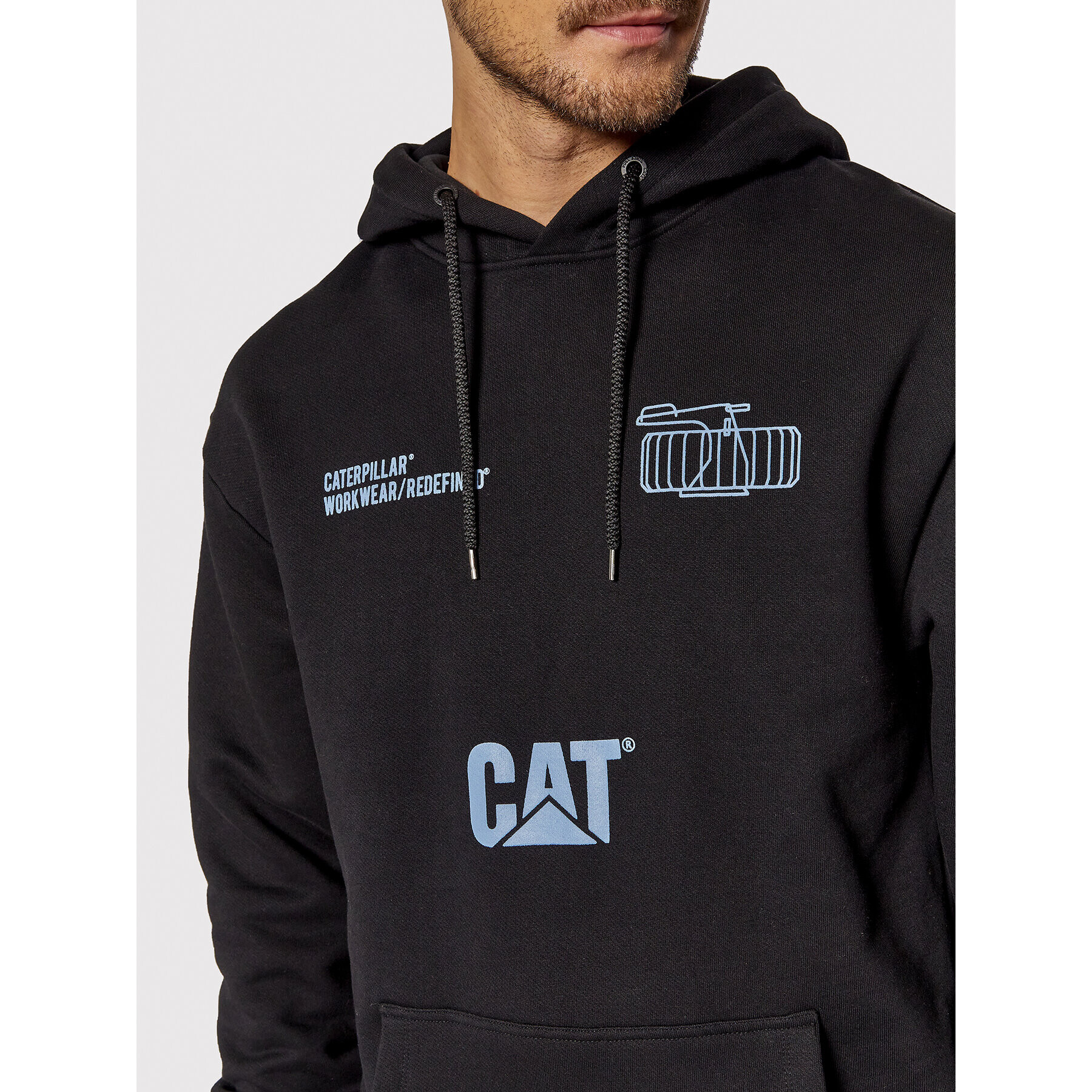 CATerpillar Суитшърт 2910526 Черен Relaxed Fit - Pepit.bg