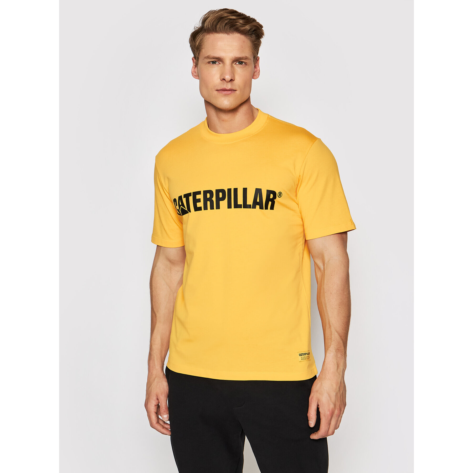 CATerpillar Тишърт 2511242 Жълт Regular Fit - Pepit.bg