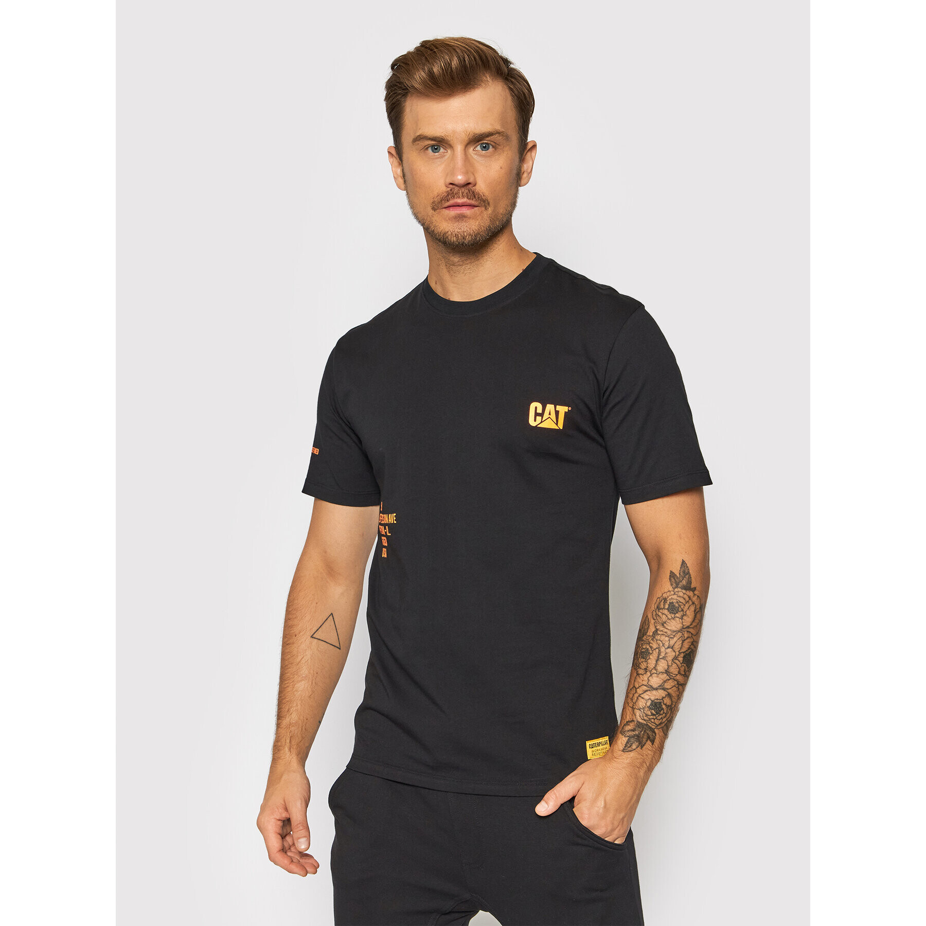 CATerpillar Тишърт 2511562 Черен Regular Fit - Pepit.bg