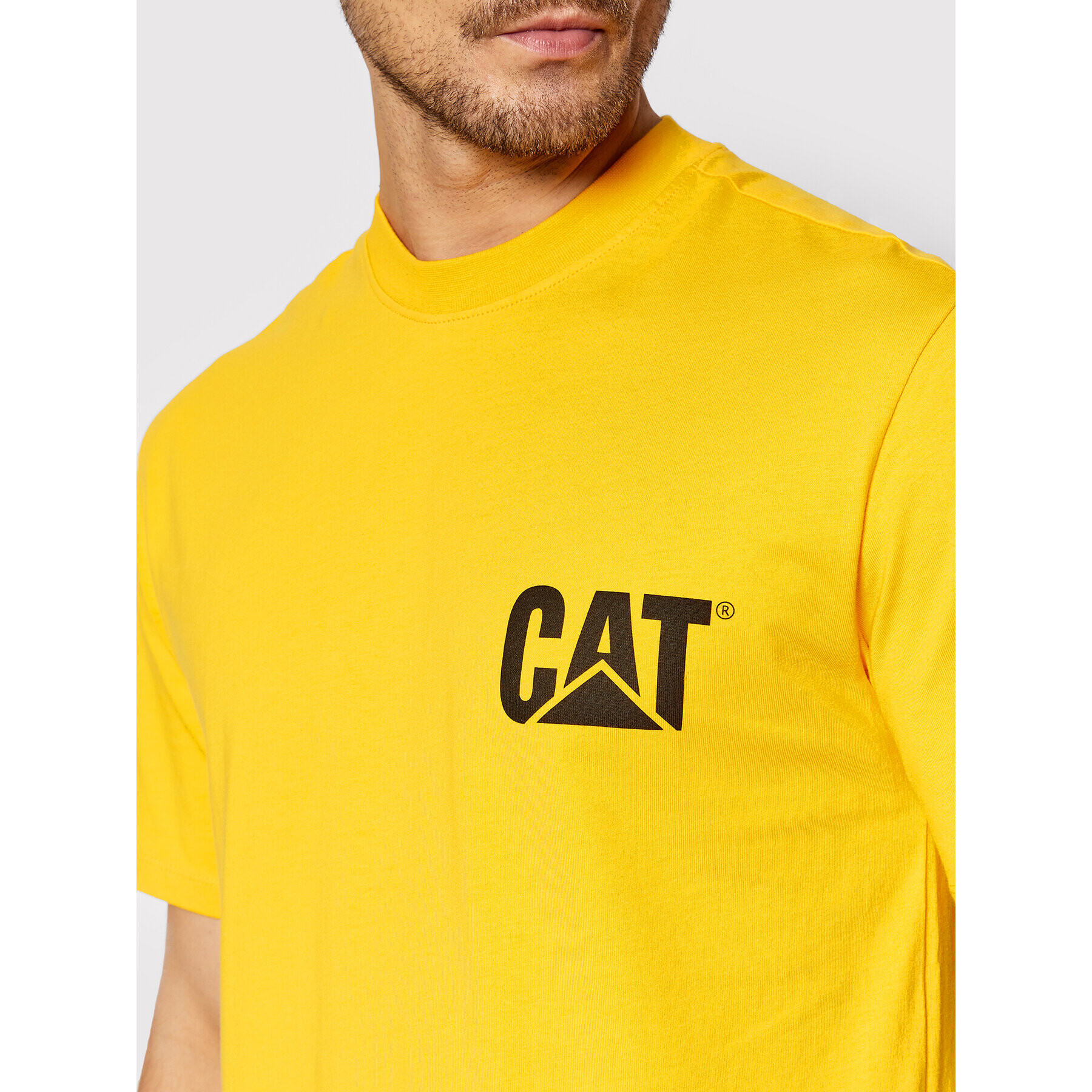 CATerpillar Тишърт 2511866 Жълт Regular Fit - Pepit.bg