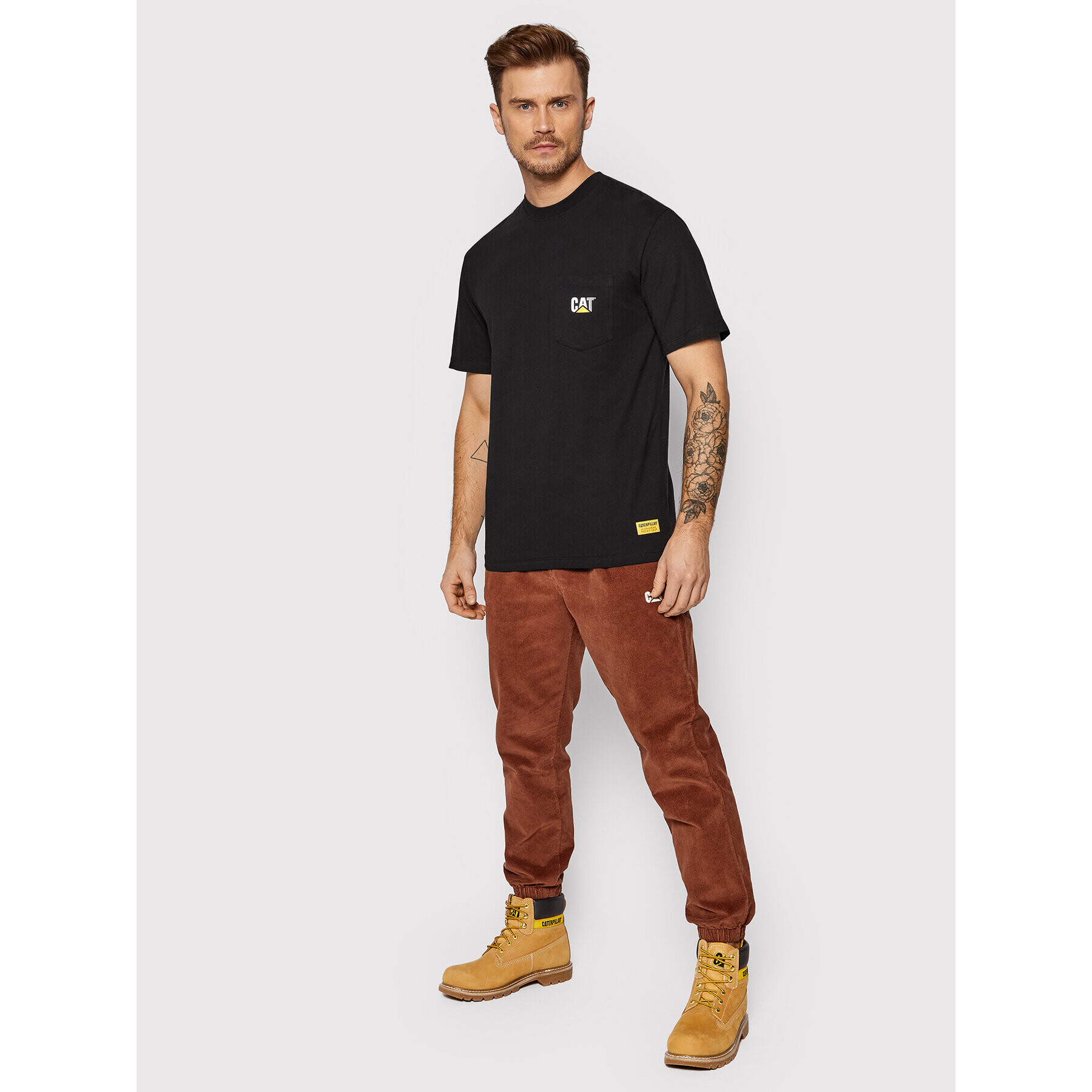 CATerpillar Тишърт 2511868 Черен Regular Fit - Pepit.bg