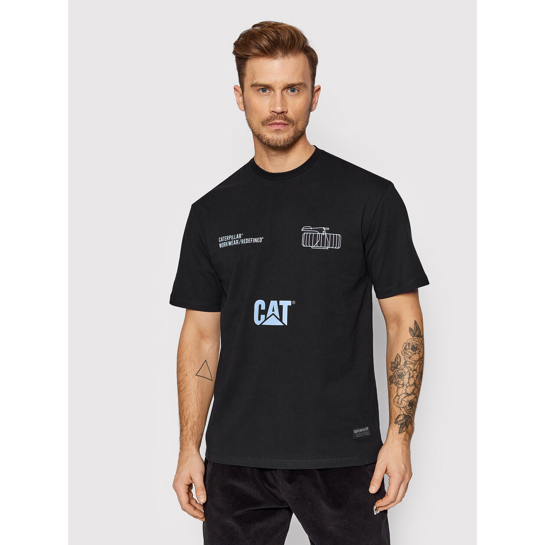 CATerpillar Тишърт 2511874 Черен Regular Fit - Pepit.bg