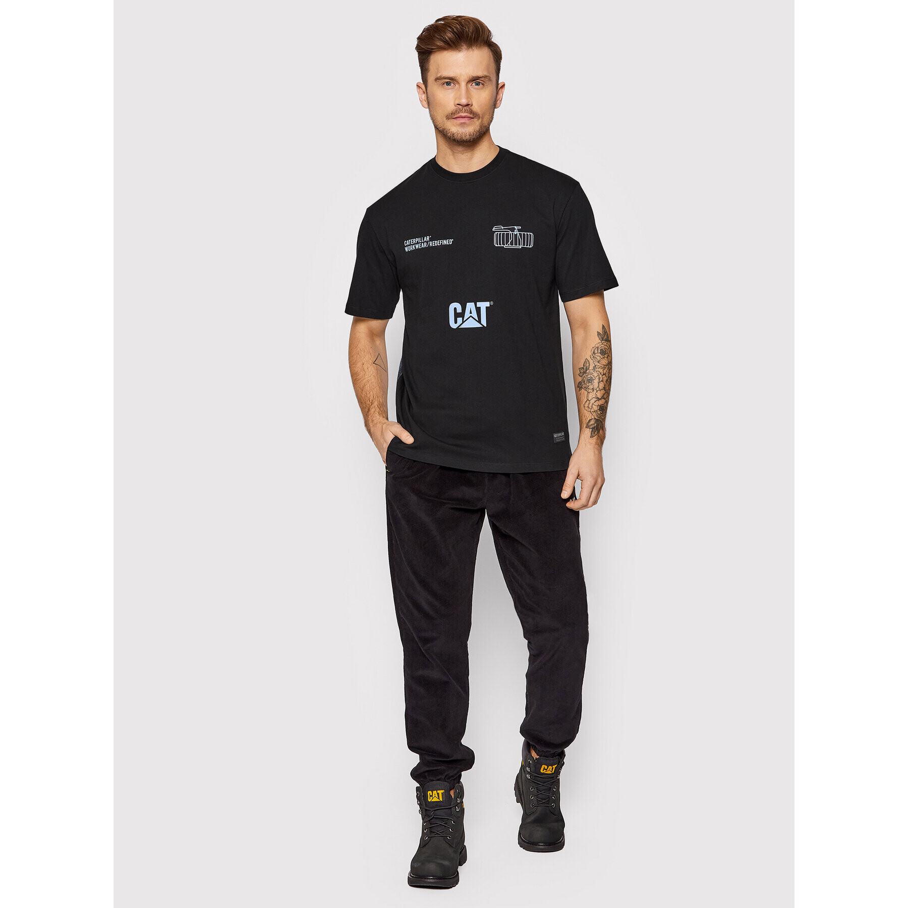 CATerpillar Тишърт 2511874 Черен Regular Fit - Pepit.bg