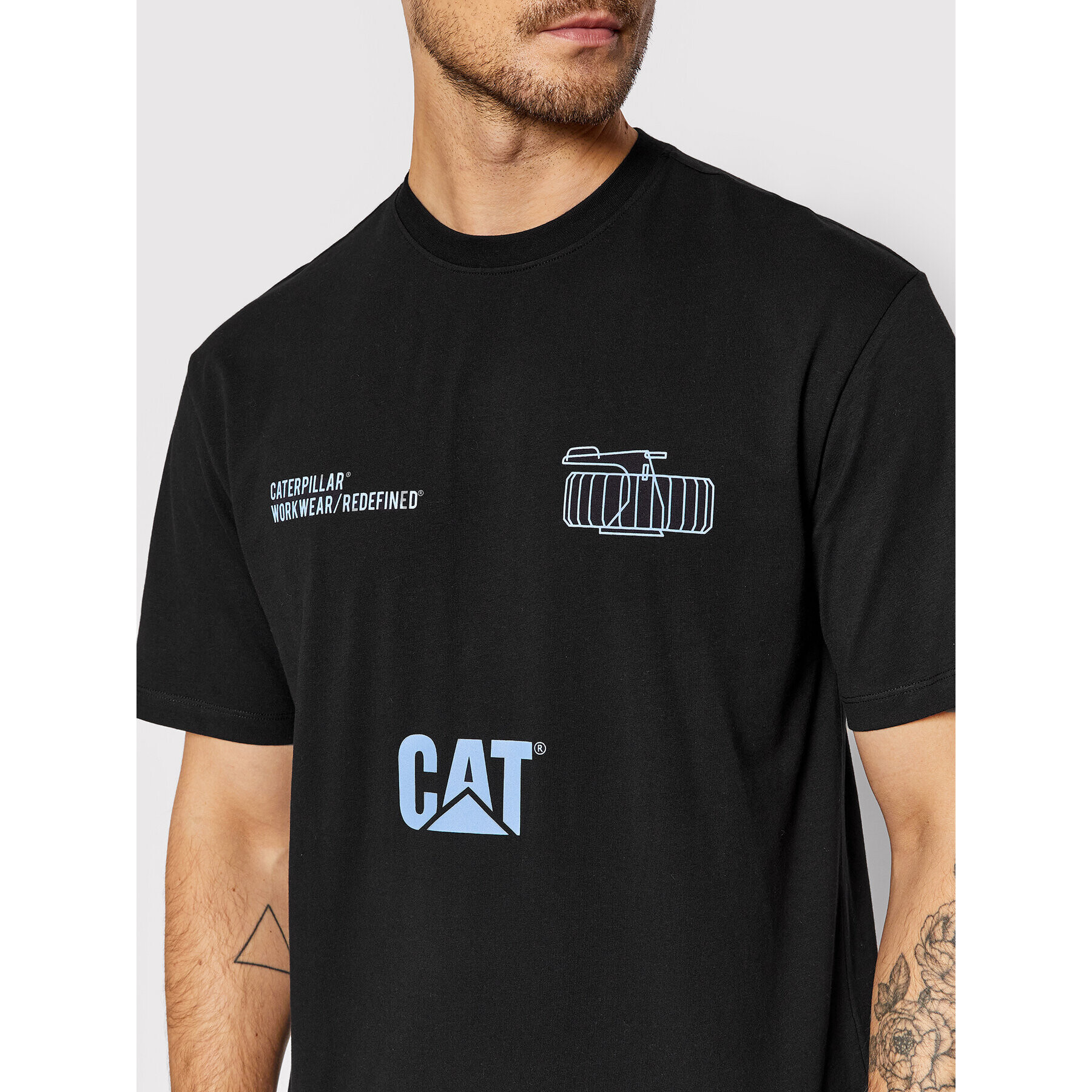 CATerpillar Тишърт 2511874 Черен Regular Fit - Pepit.bg