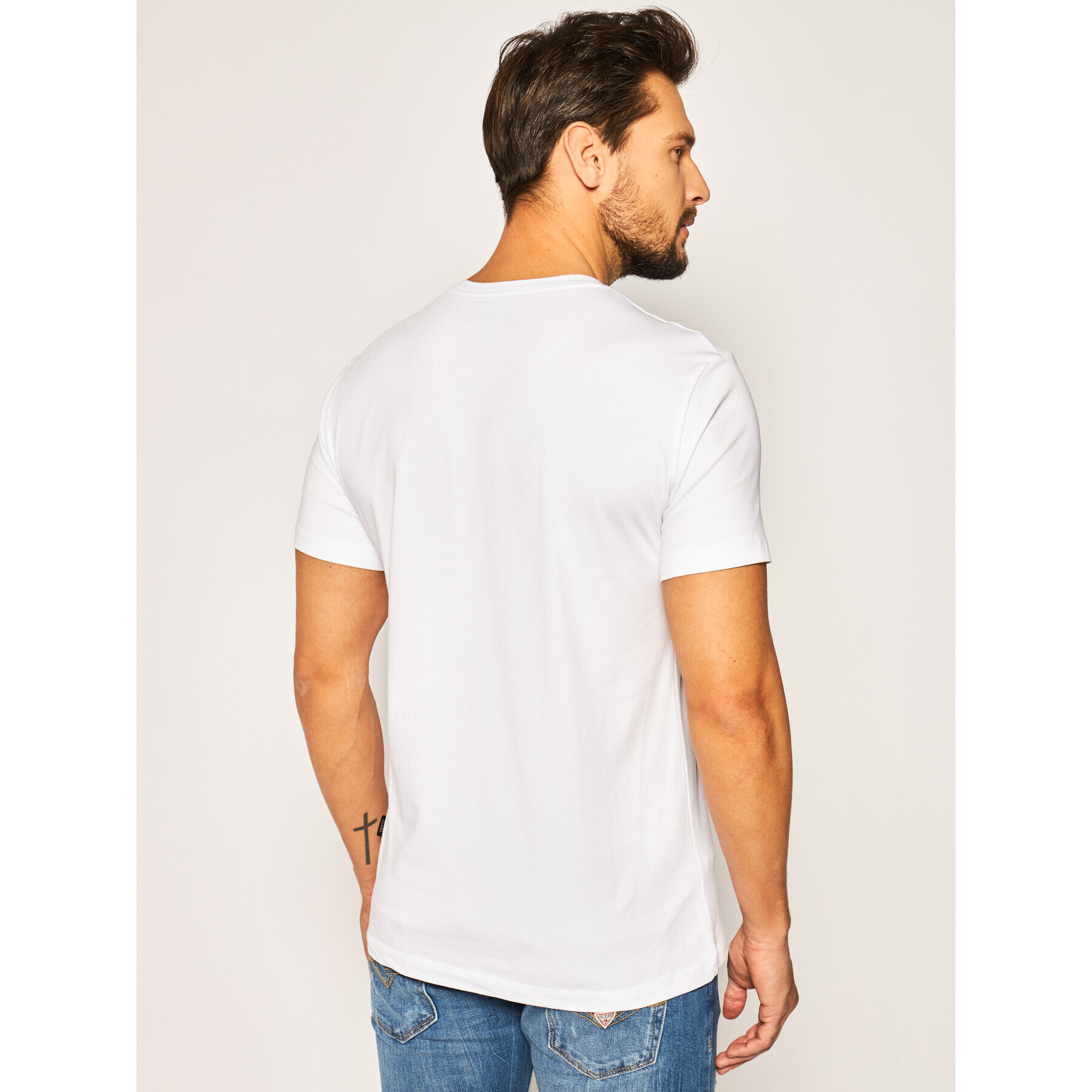 Cavalli Class Тишърт B3JVB705 Бял Regular Fit - Pepit.bg