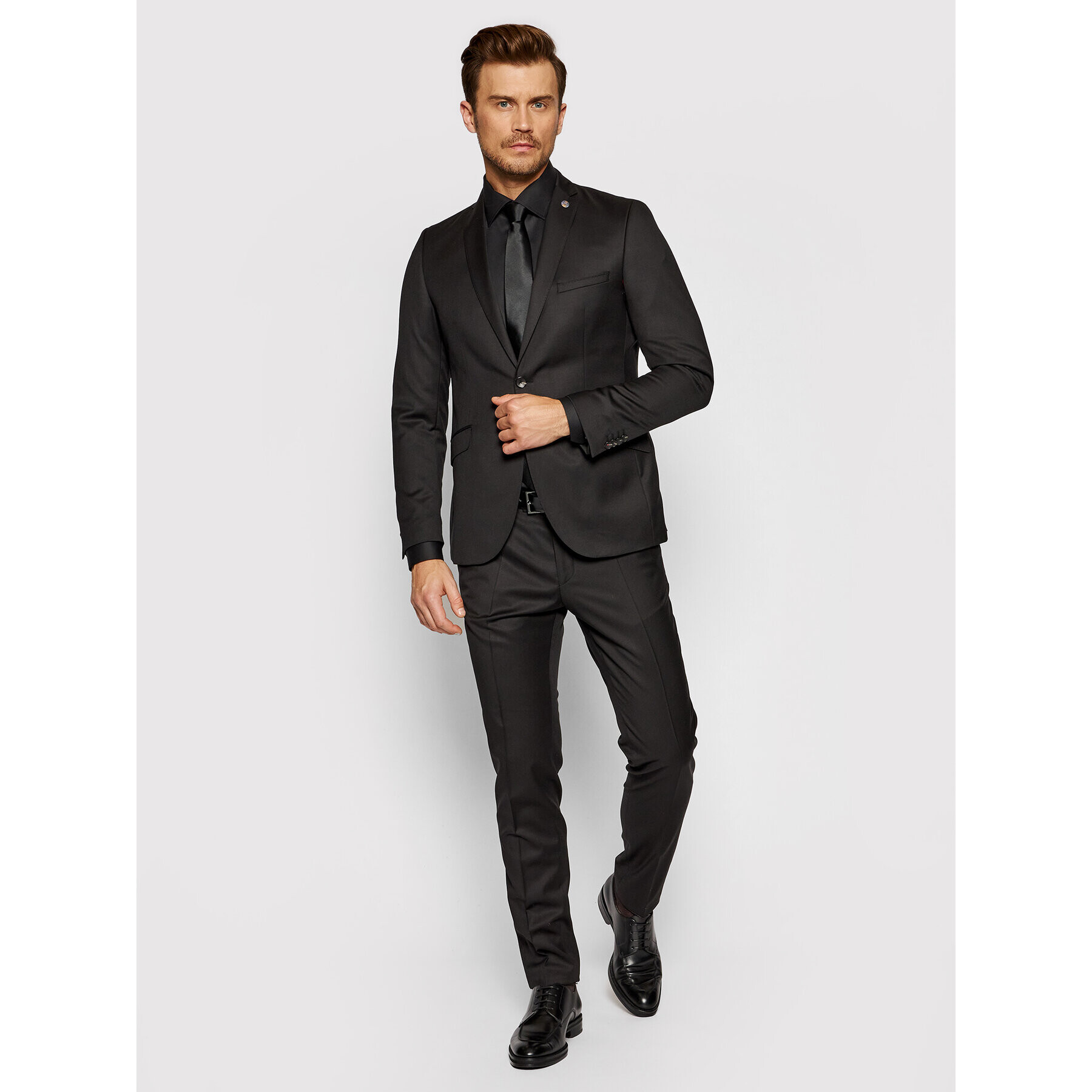 CG - CLUB of GENTS Сако Cayson 80-134N0 Черен Slim Fit - Pepit.bg